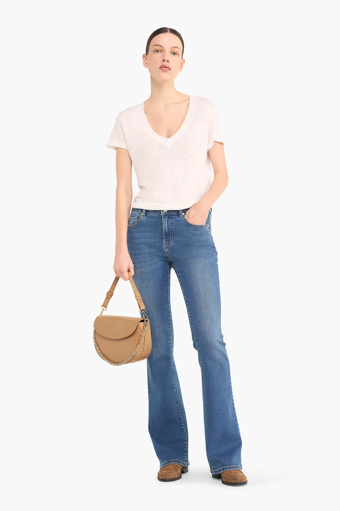 Flared Jeans Dames Arlo Blauw 111