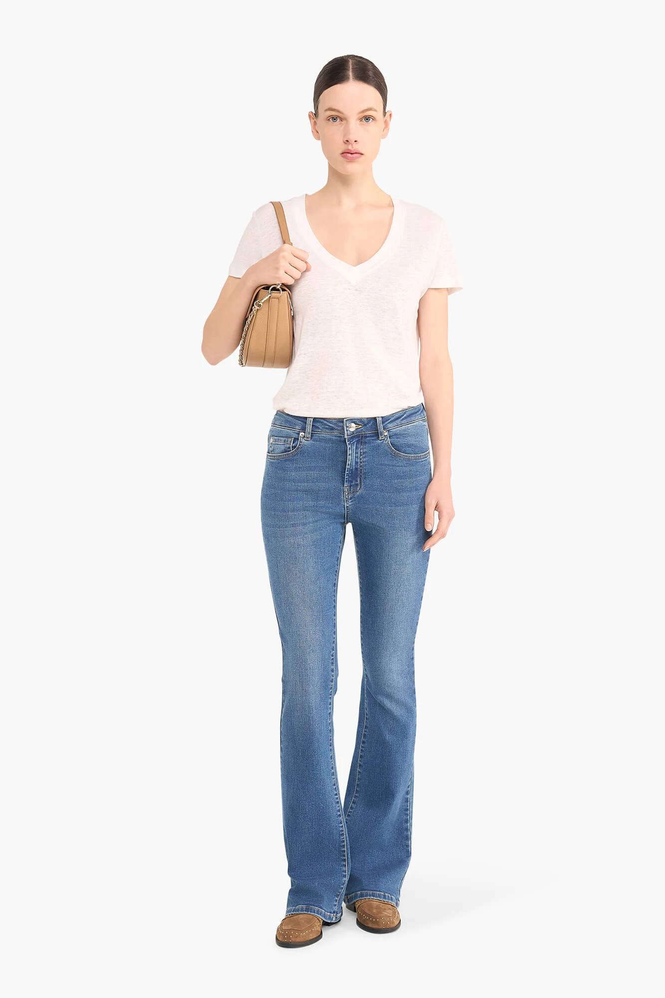 Flared Jeans Dames Arlo Blauw 111