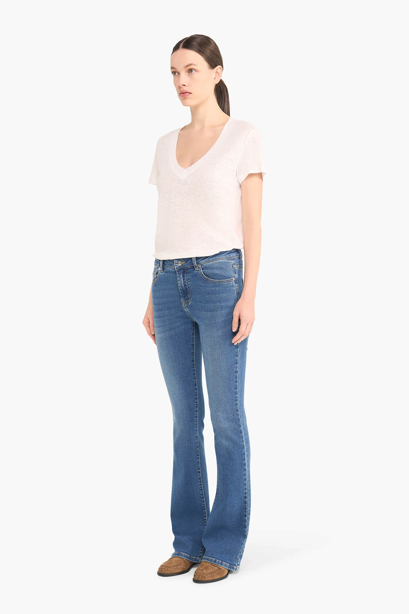 Flared Jeans Dames Arlo Blauw 111