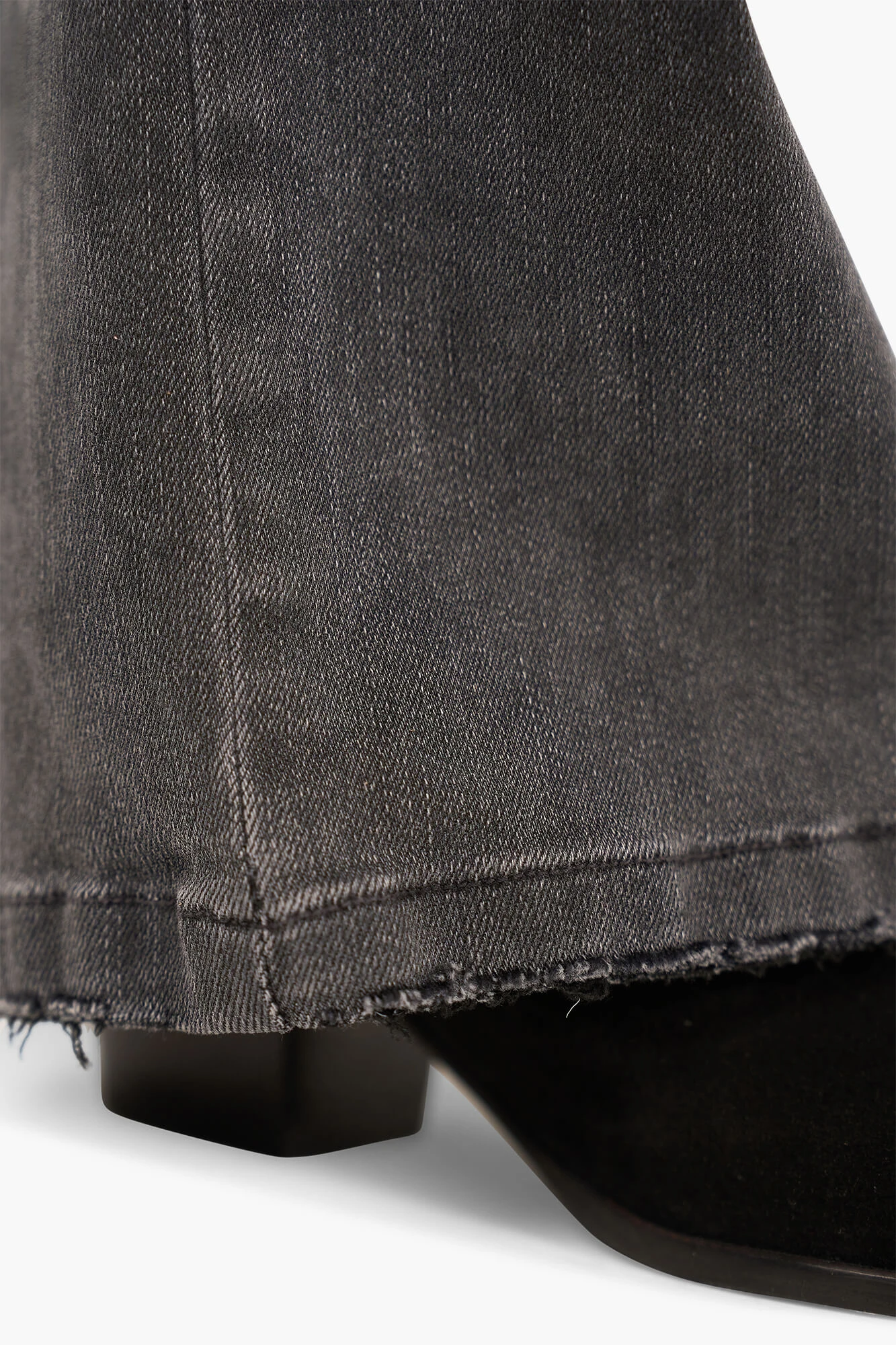 High Rise Dames Jeans Rechte Pijp Flared Jagger Grijs 415