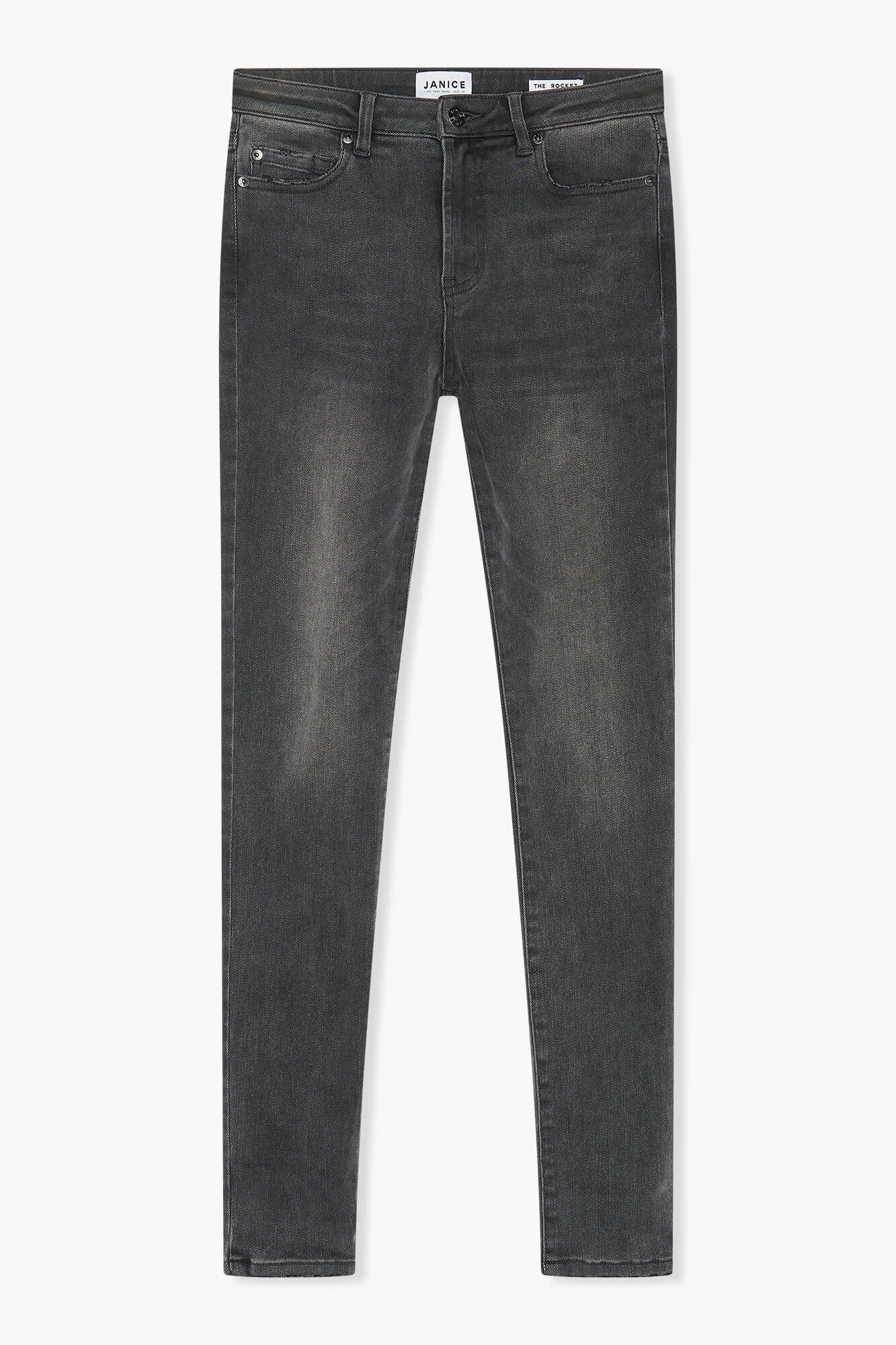 Skinny-Jeans für Damen, hohe Taille, Rocket, Grau, 415