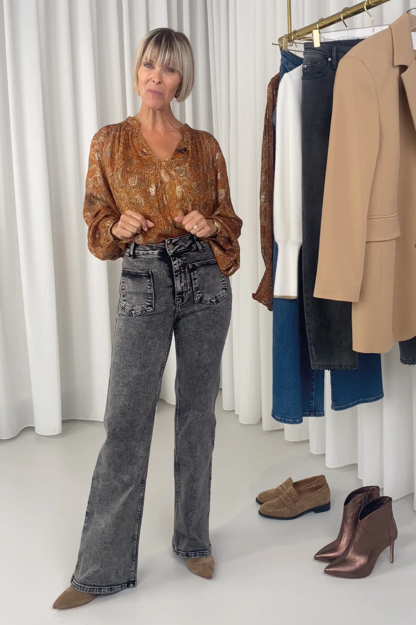 Flared jeans