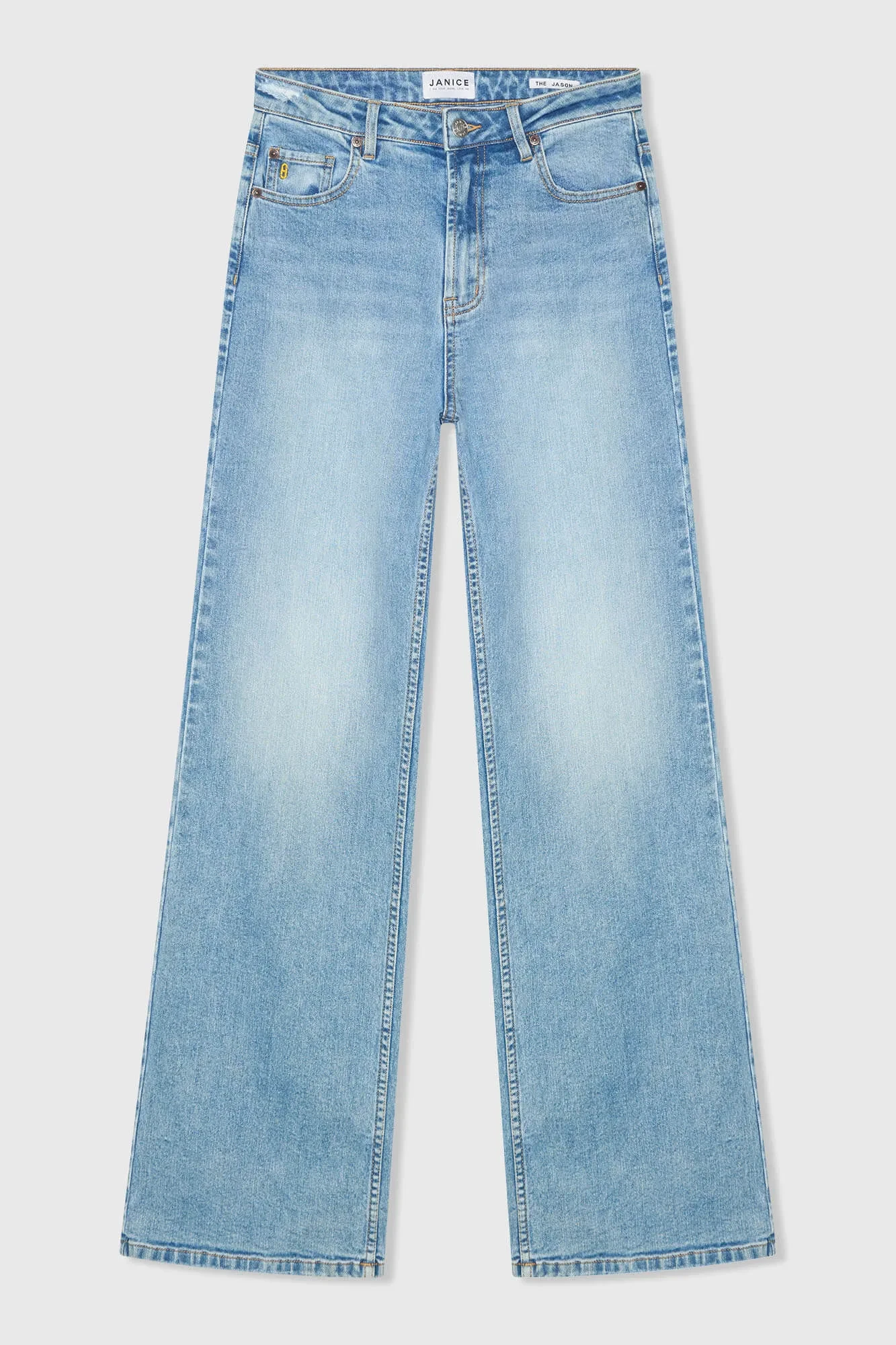 Women's Straight-Leg High-Rise Jeans, Jason Blue, 786