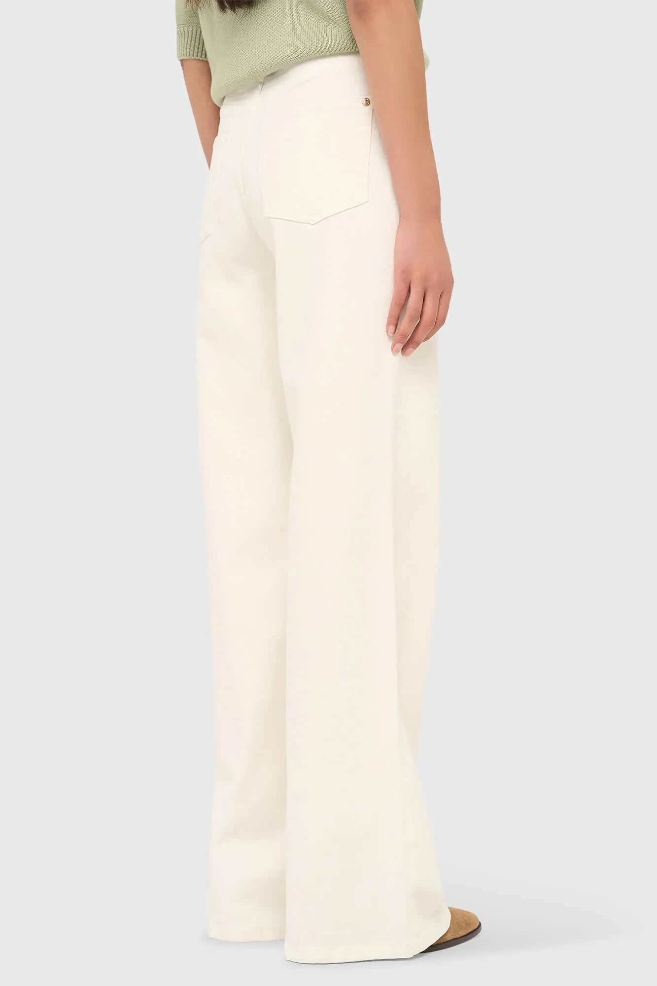 Women's Straight-Leg High-Rise Jeans, Jason Off-White, Size 264