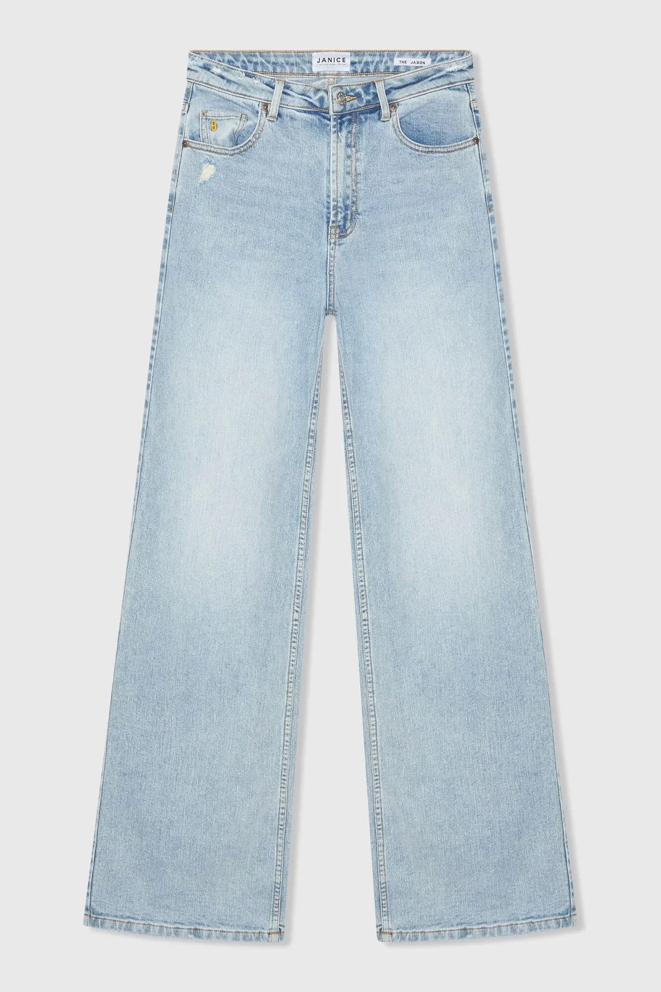 Women's Straight-Leg High-Rise Stretch Jeans, Jason Blue, Size 565