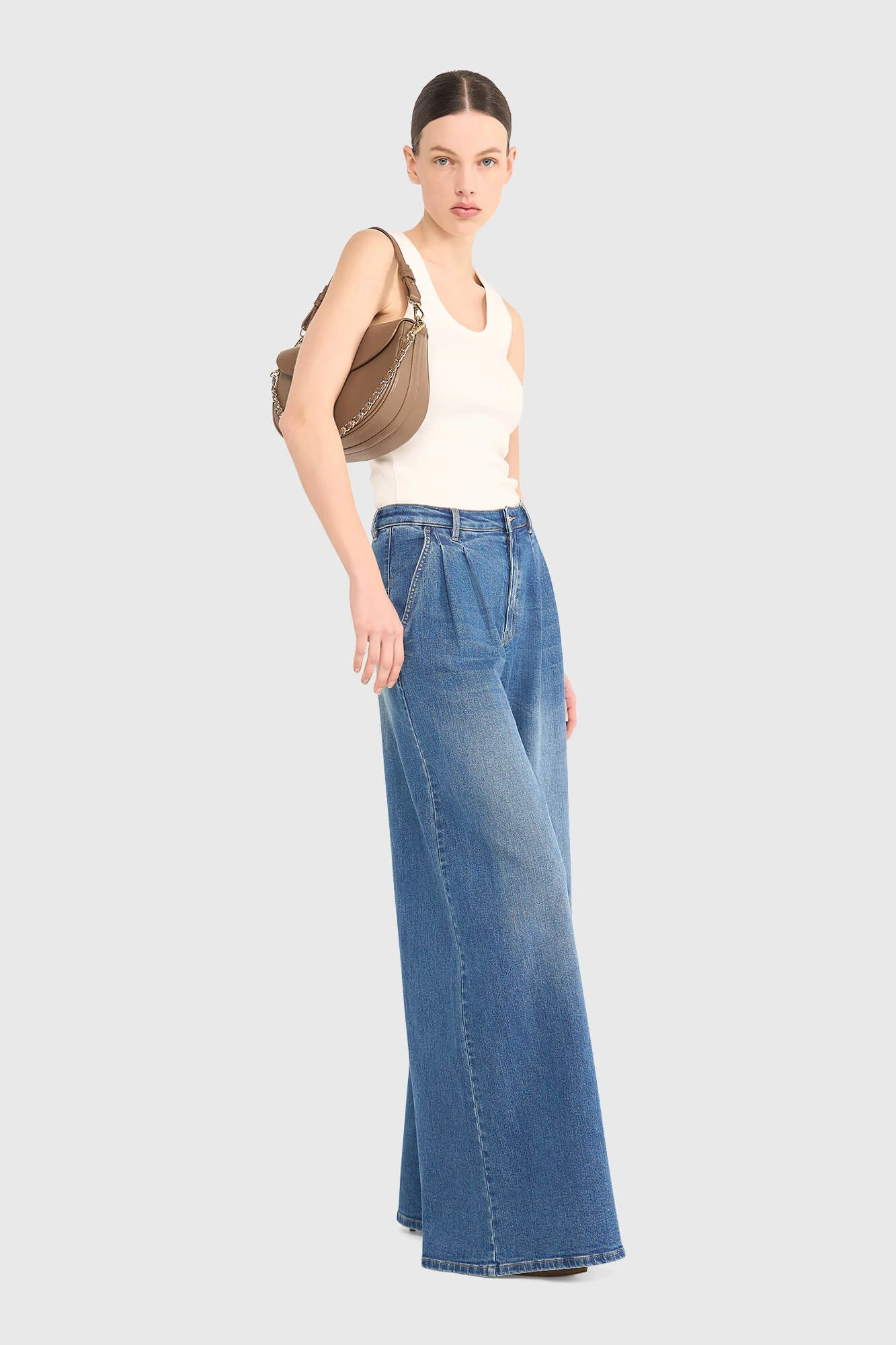 Jeans Dames Wijde Pijp Dollar Blauw 111