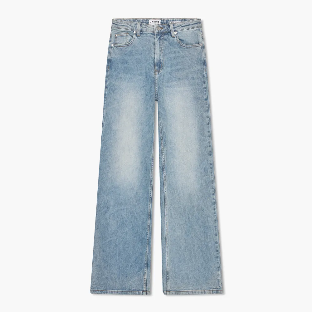 Jeans Dames Wijde Pijp Jason Blauw 920