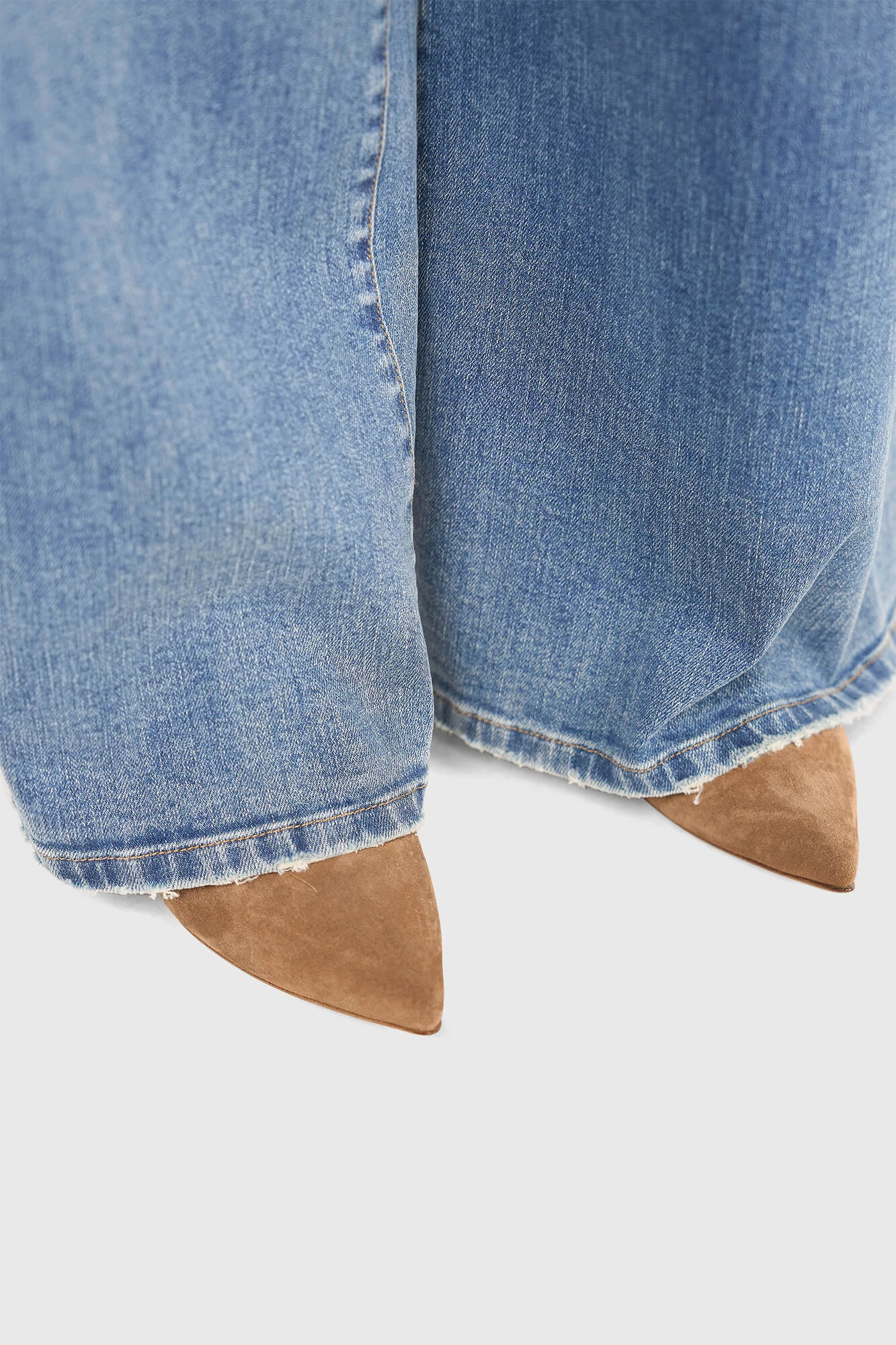 Damenjeans mit weitem Bein, Dollar-Blau 920