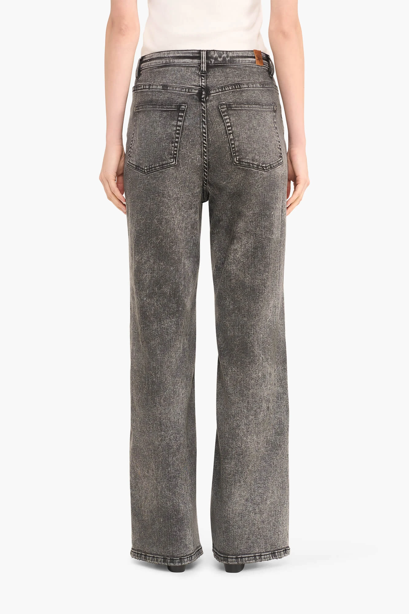 Jeans für Damen, weit geschnitten, Jason, schwarz, 100