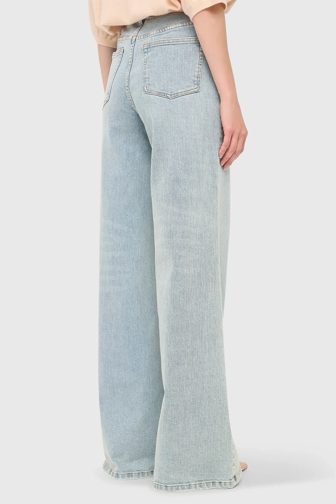 Women's Wide-Leg High-Rise Stretch Jeans, Mason Blue, Size 565
