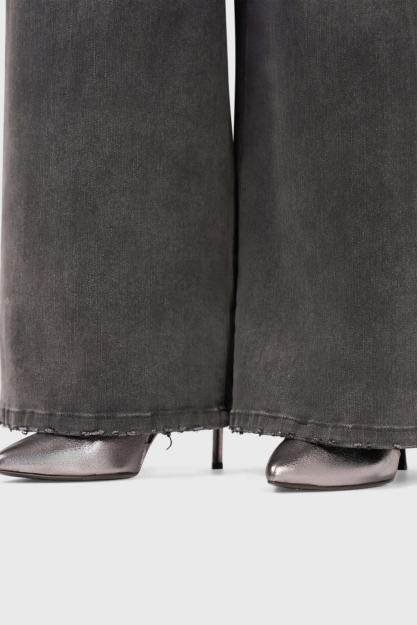 Jeans Dames Wijde Pijp Dollar Grijs 415