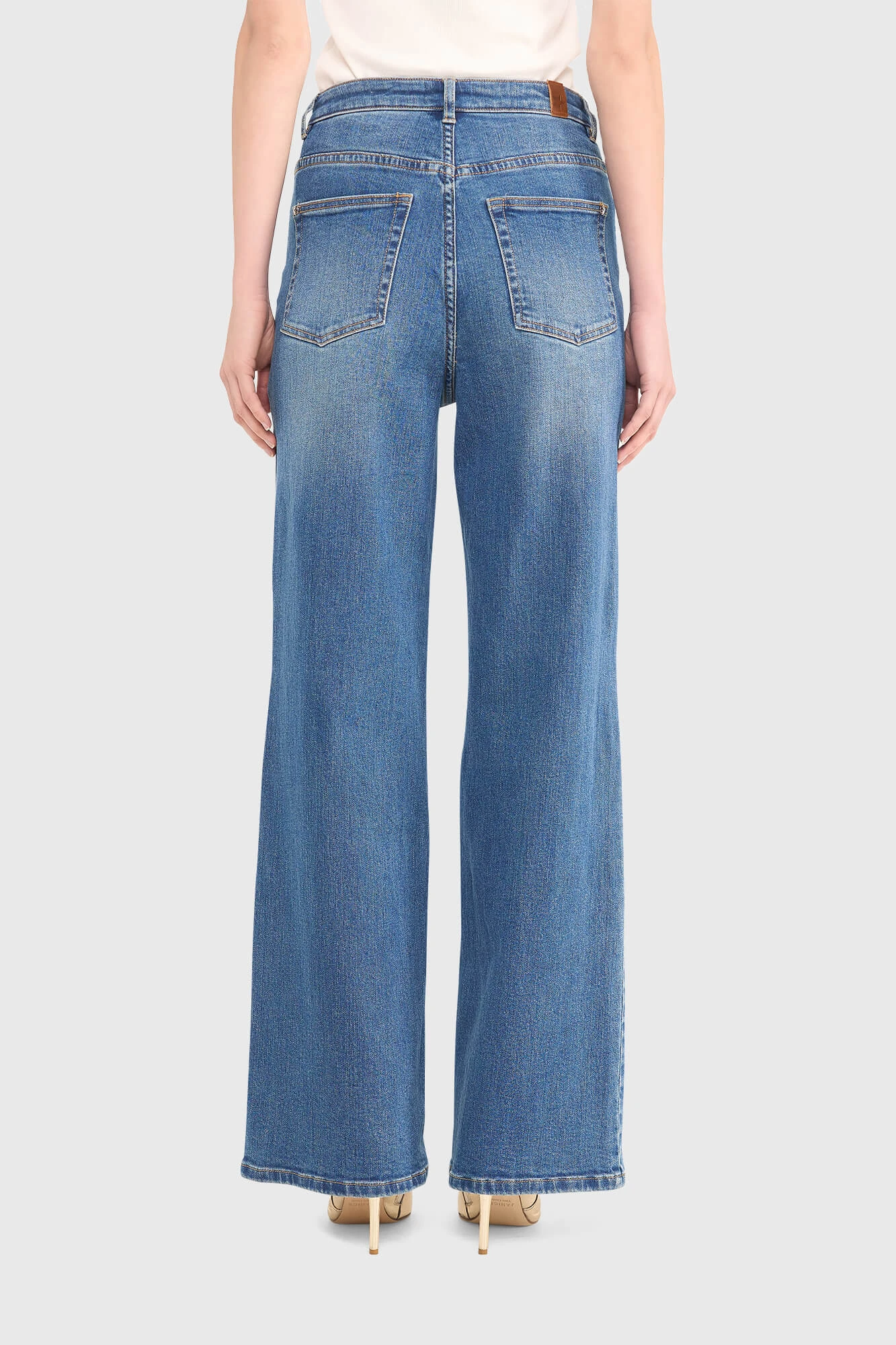 Jeans Dames Wijde Pijp Jason Blauw 111