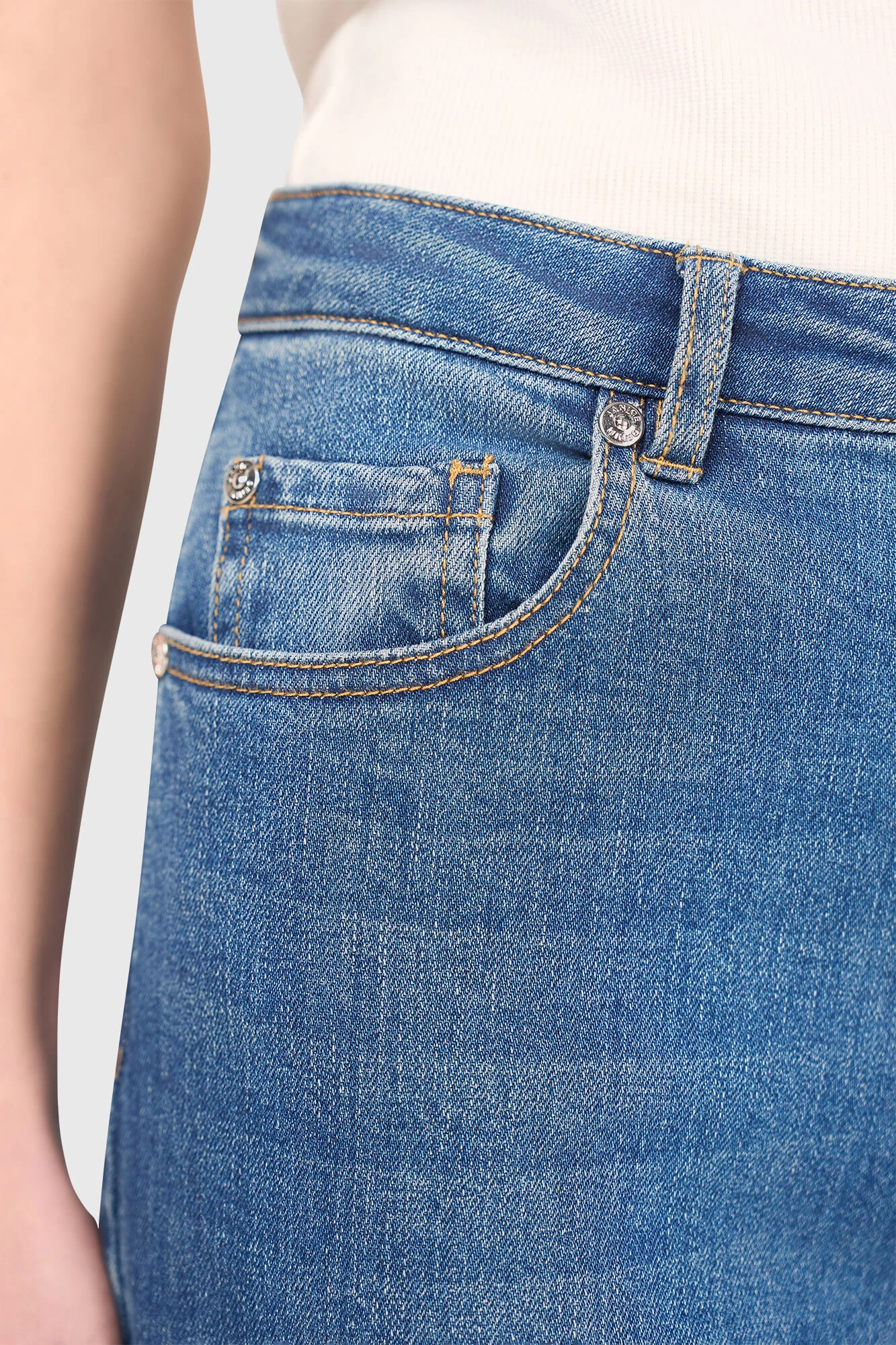 Damenjeans mit weitem Bein, Jason, Blau 111