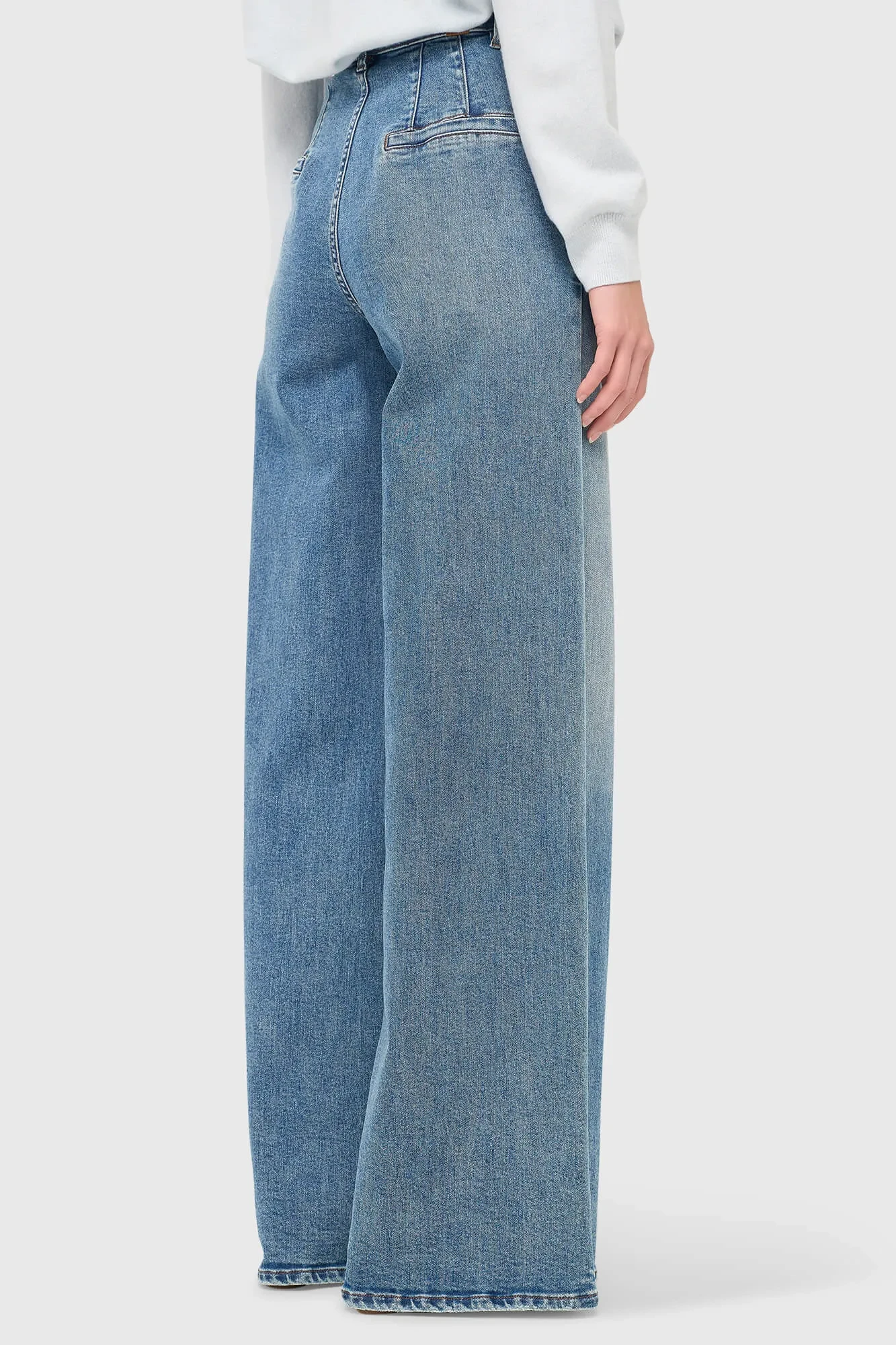 Women's Wide-Leg High-Rise Stretch Jeans Dexter Blue 379