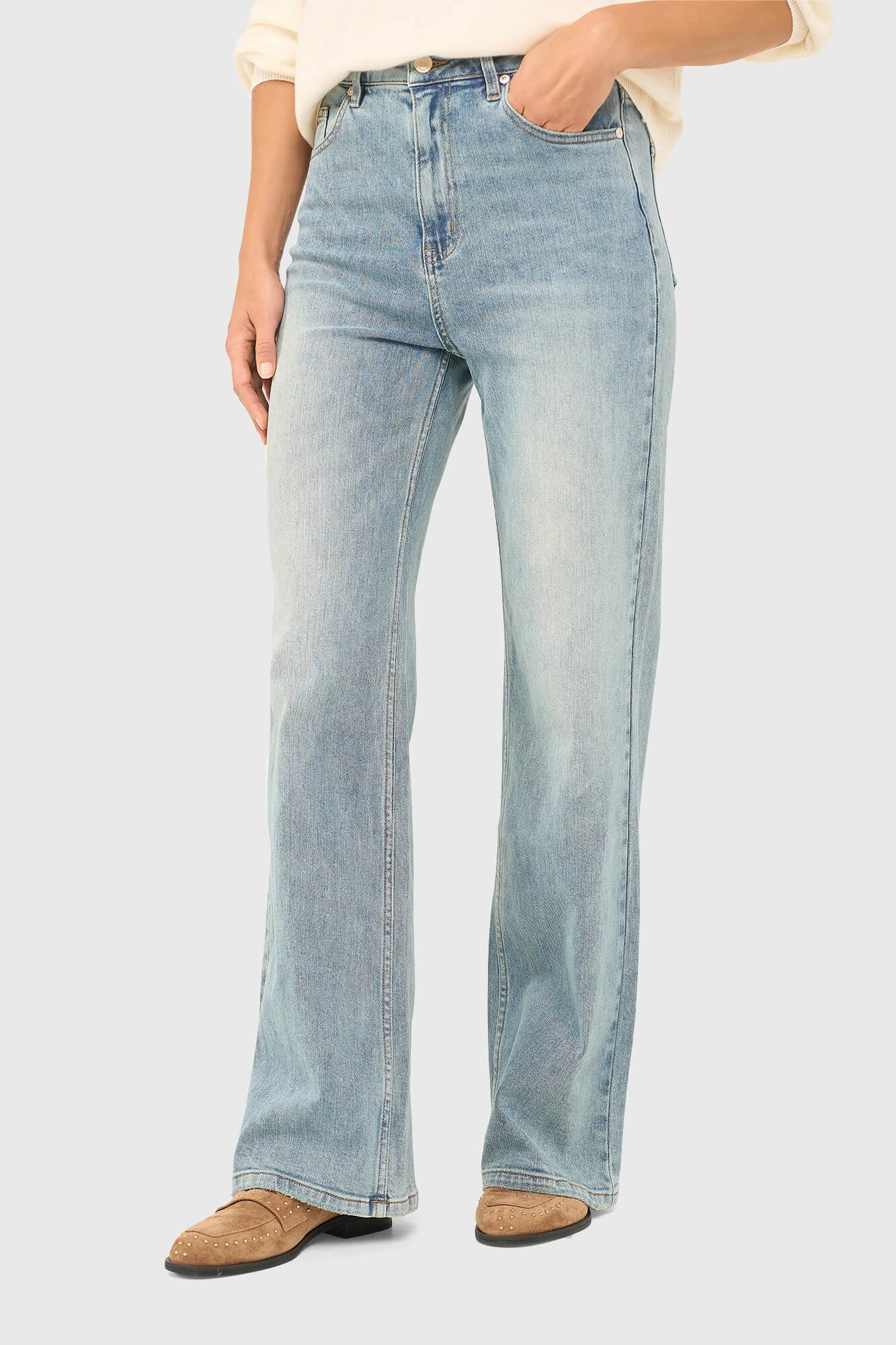 Jeans Dames Wijde Pijp Jason Blauw 920