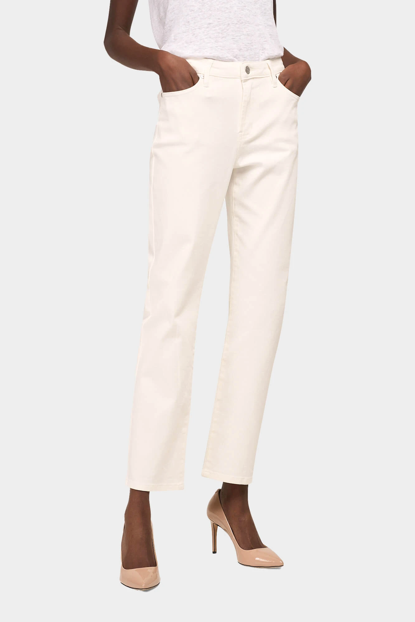 Witte Mom Jeans Cooper Off White 000