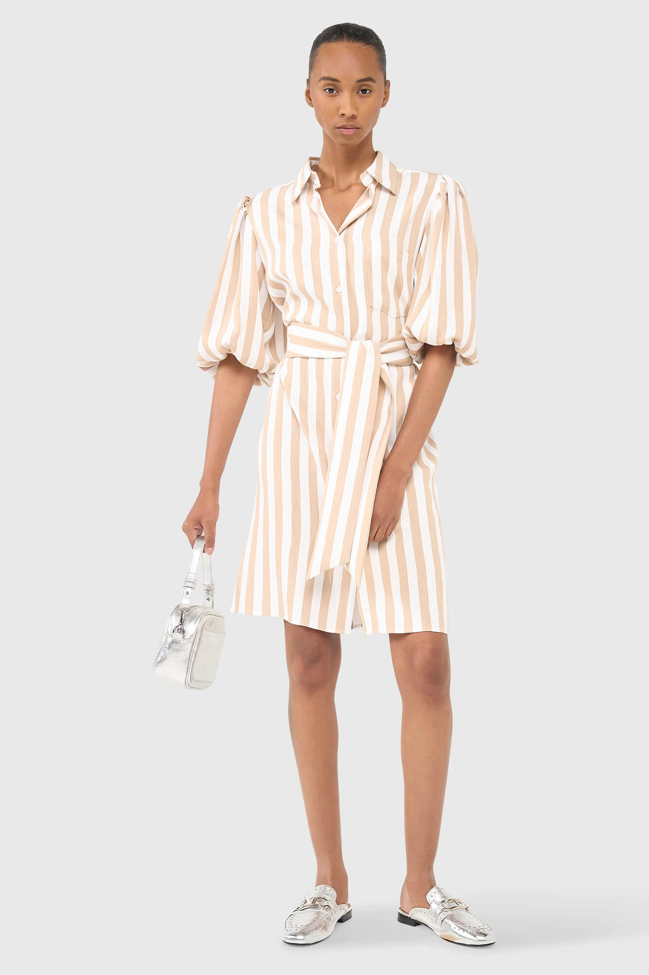Gavin Jurk Beige Streep