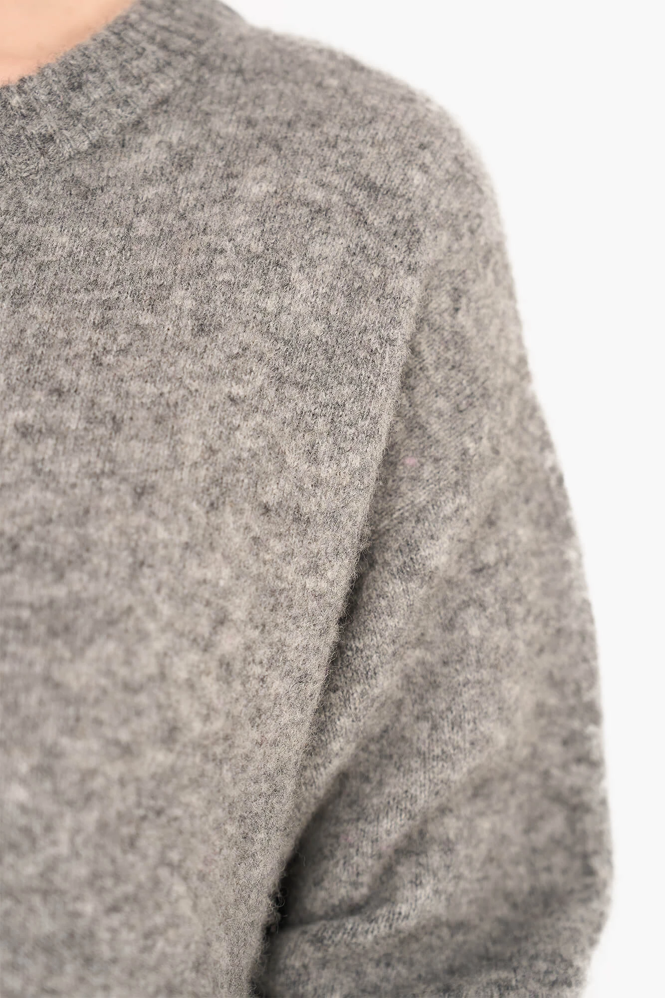 Jurk Gebreid Soft Merino Mix Wesley Grijs