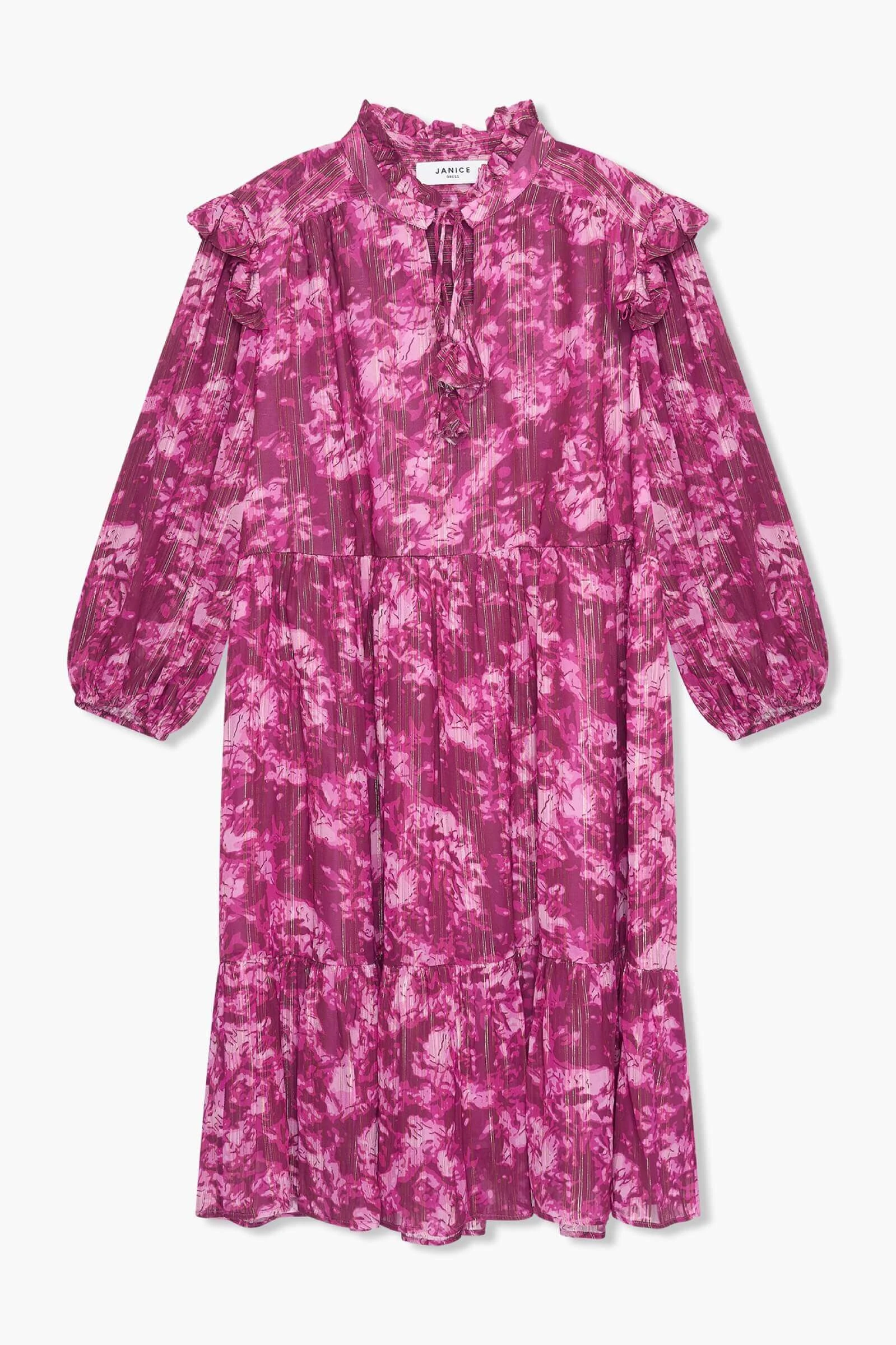 Jimmy Purple Viscose Lurex Dress
