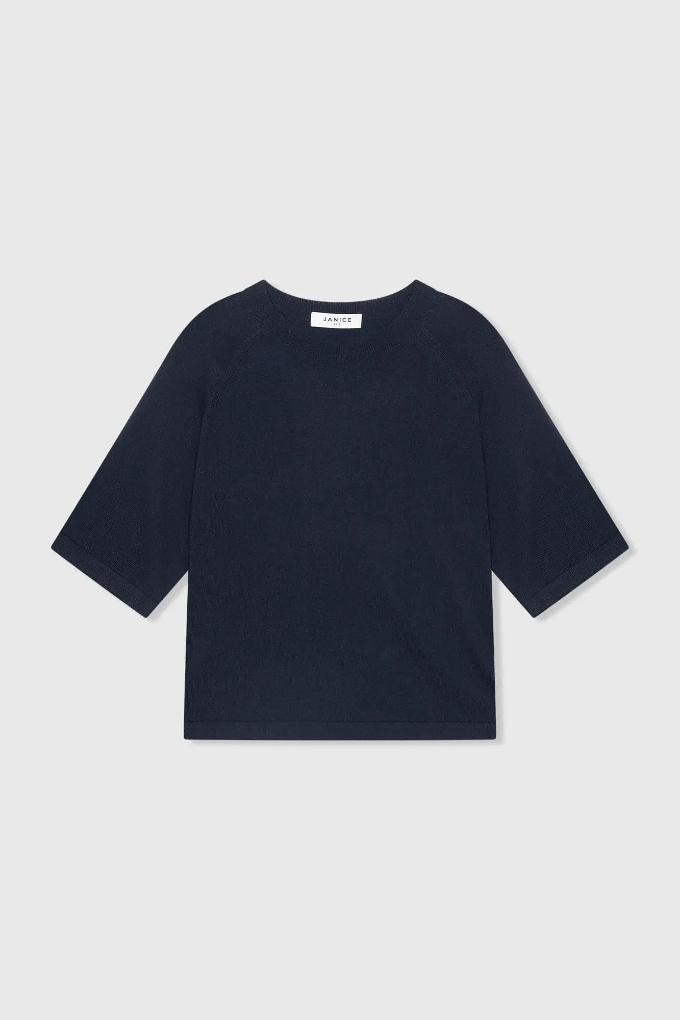 Cotton-Cashmere Knit Sweater in Moss Blue