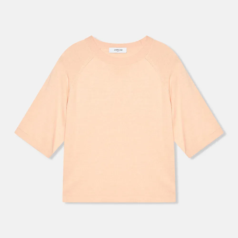 Katoen Cashmere Gebreid Truitje Moss Peach