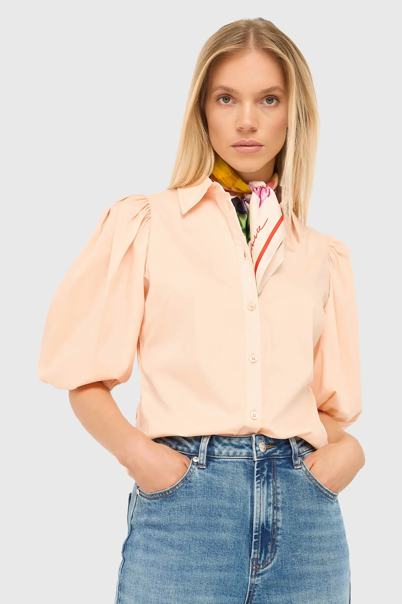Baumwollbluse für Damen Lars Peach