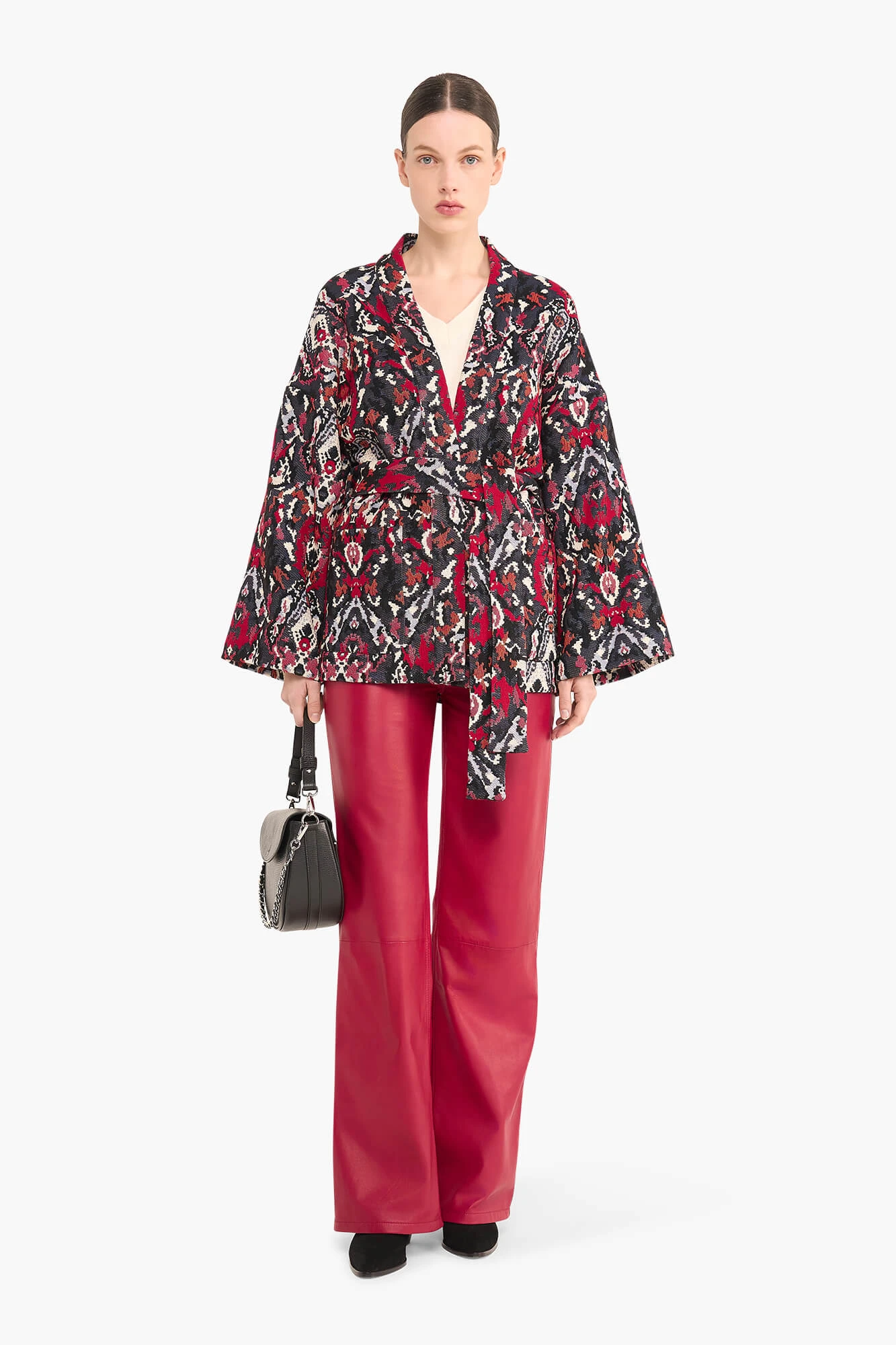 Kimono für Damen Jacquard Preston Aztec
