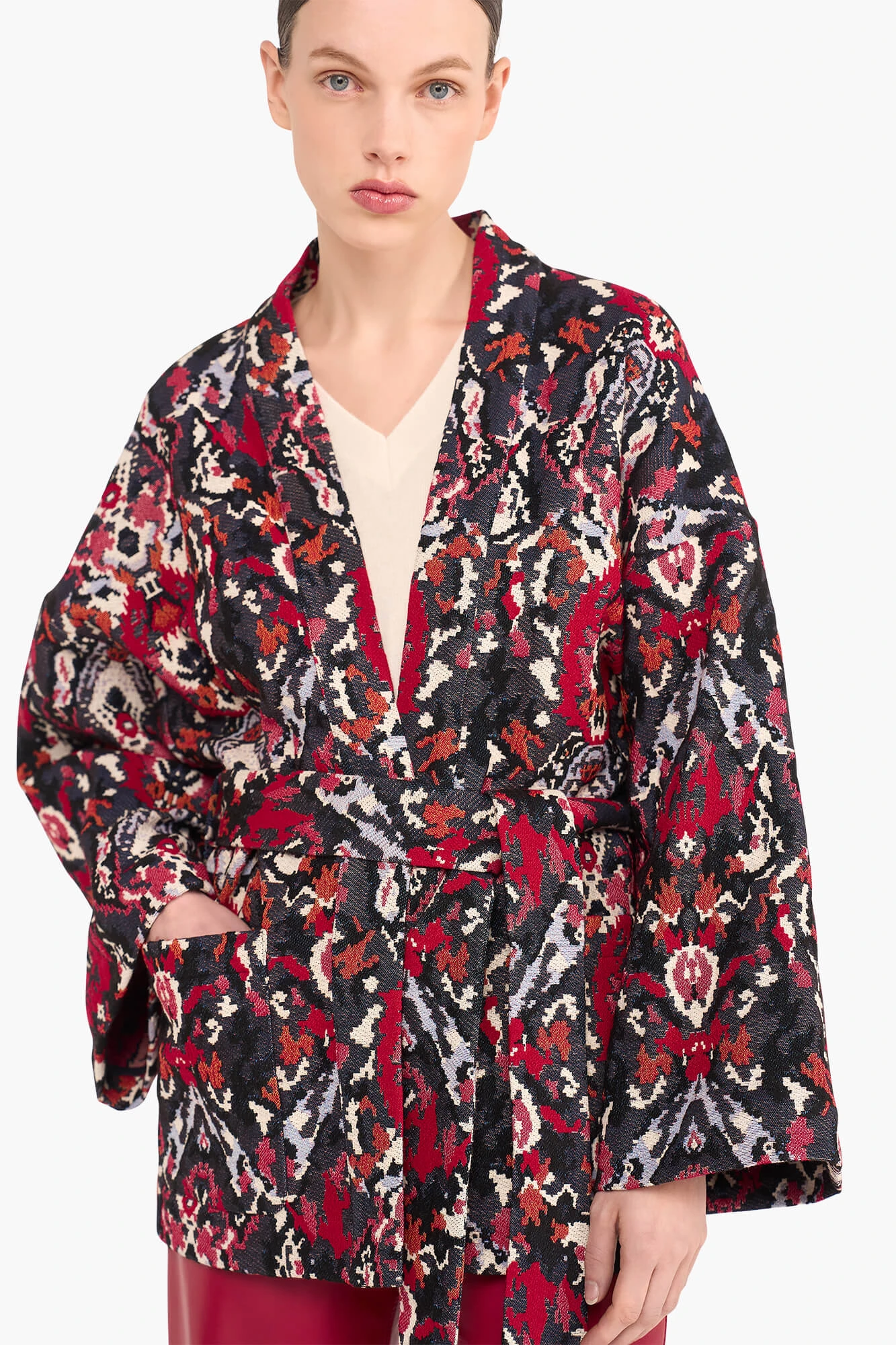 Women's Jacquard Preston Aztec Kimono
