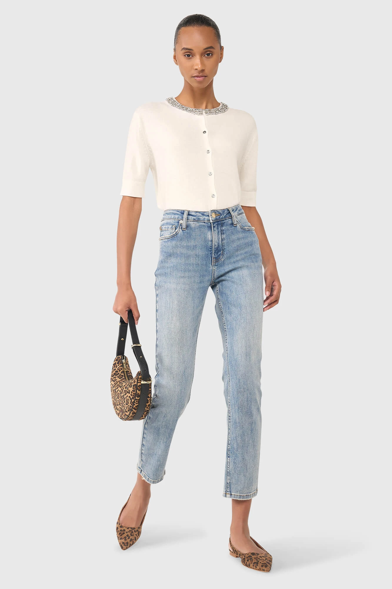 Moon Off White Steentjes