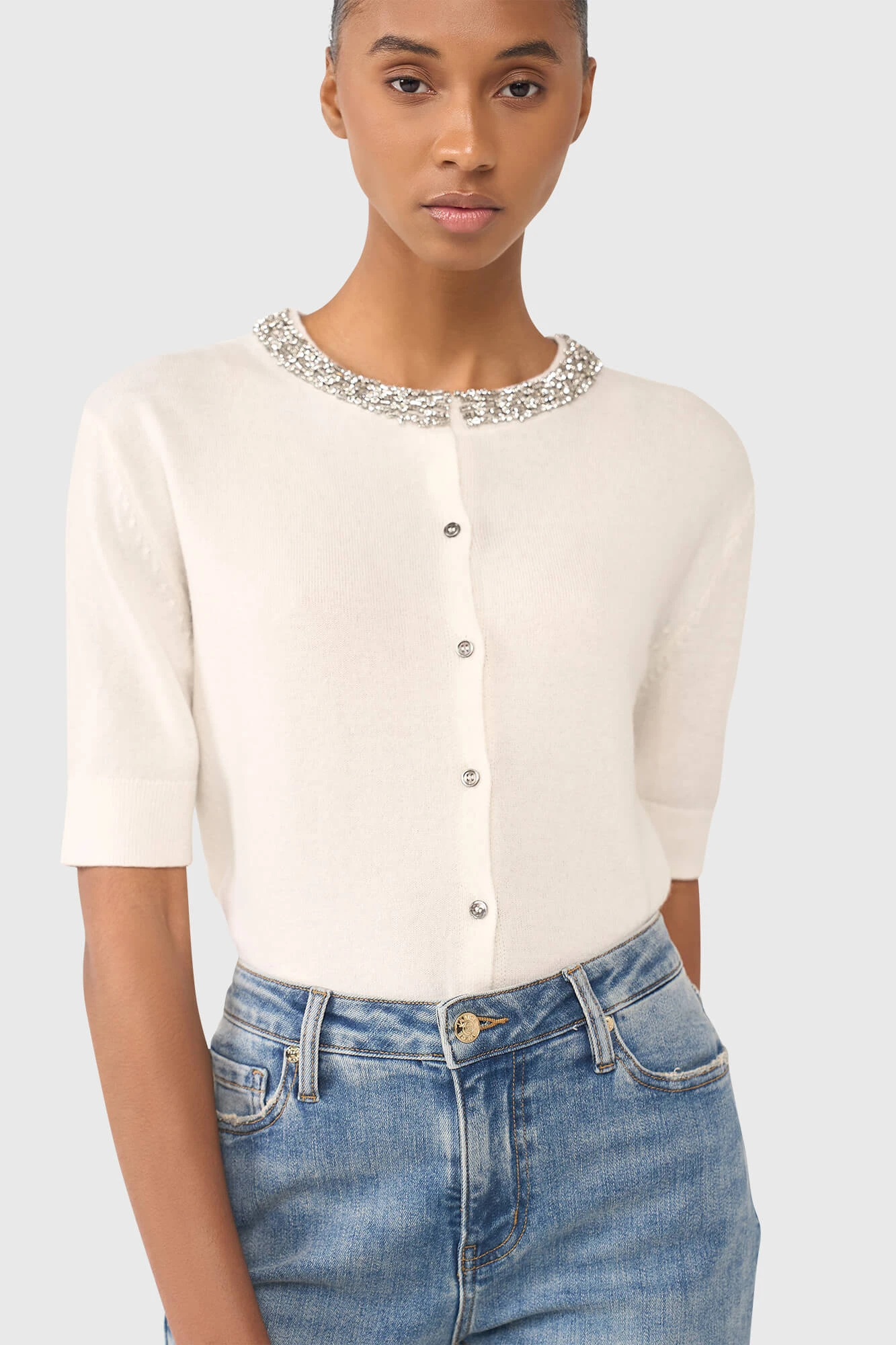 Moon Off White Steentjes