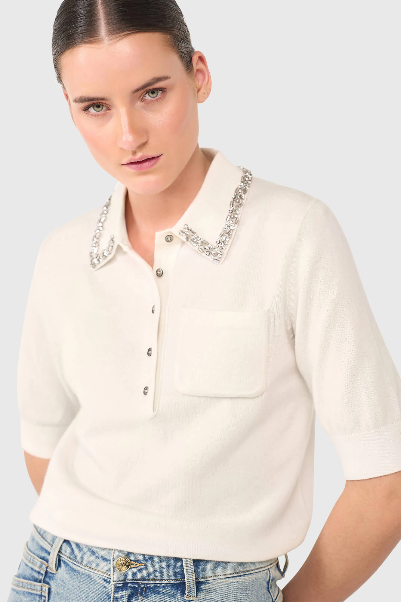 Rebel Off White Steentjes