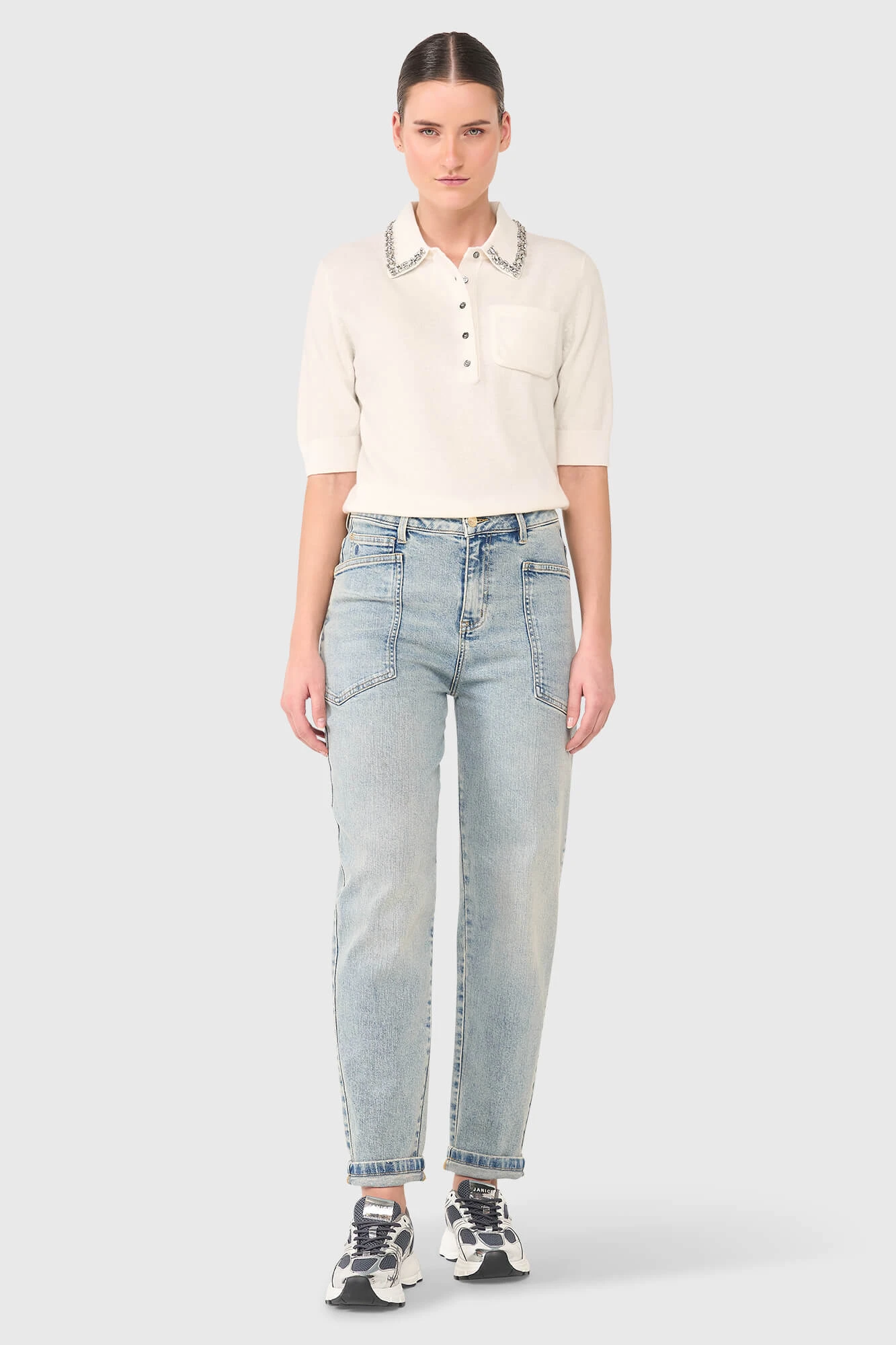 Rebel Off White Steentjes