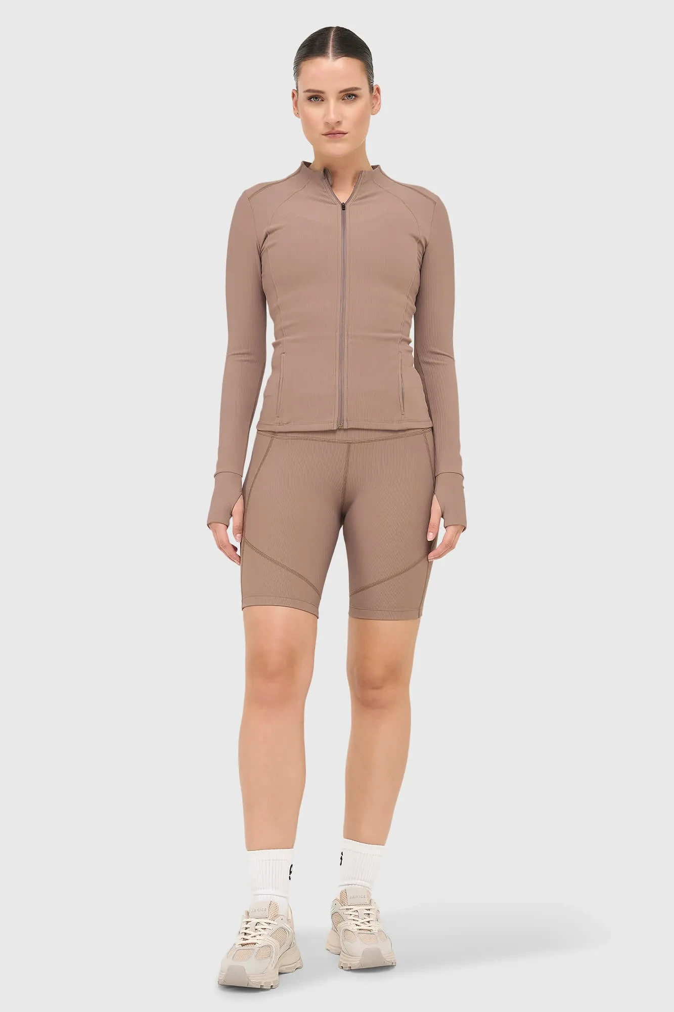 Short Sports Leggings Shorts Cole Brown