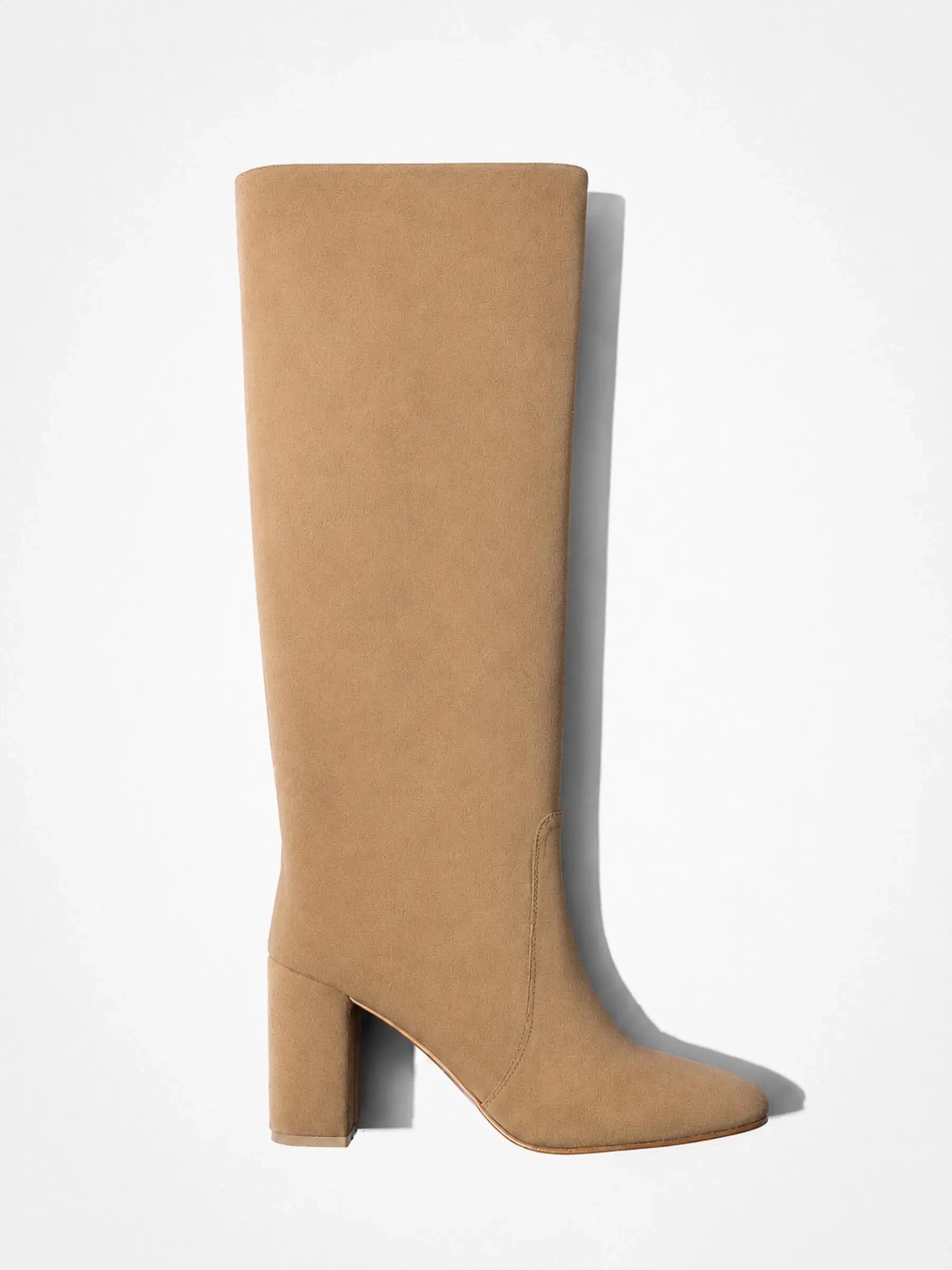 Laars Dames Hoog Leer Roman Suede Beige
