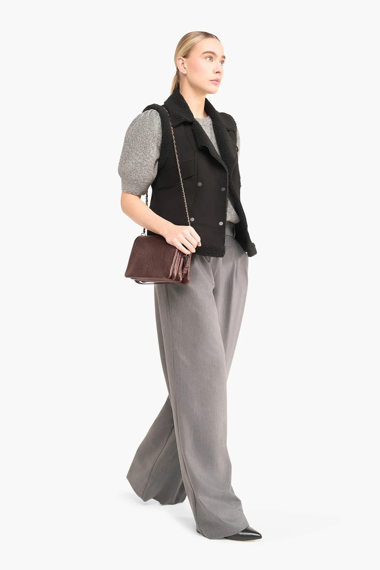 Lammy Dames Vest Suede Nick Zwart