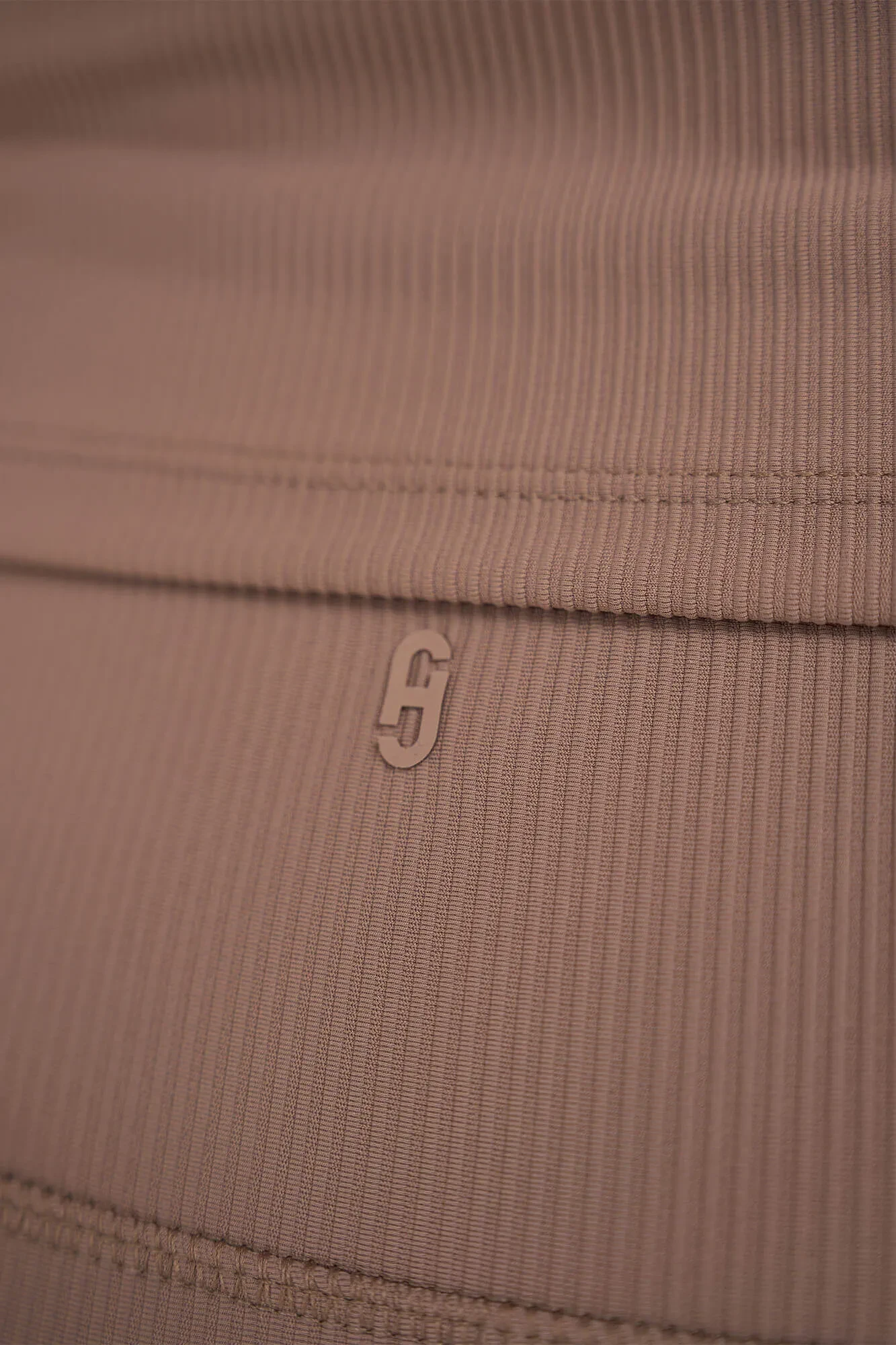 Leggings für Damen, Sportbekleidung, Active Wear, Ye, braun, gerippt