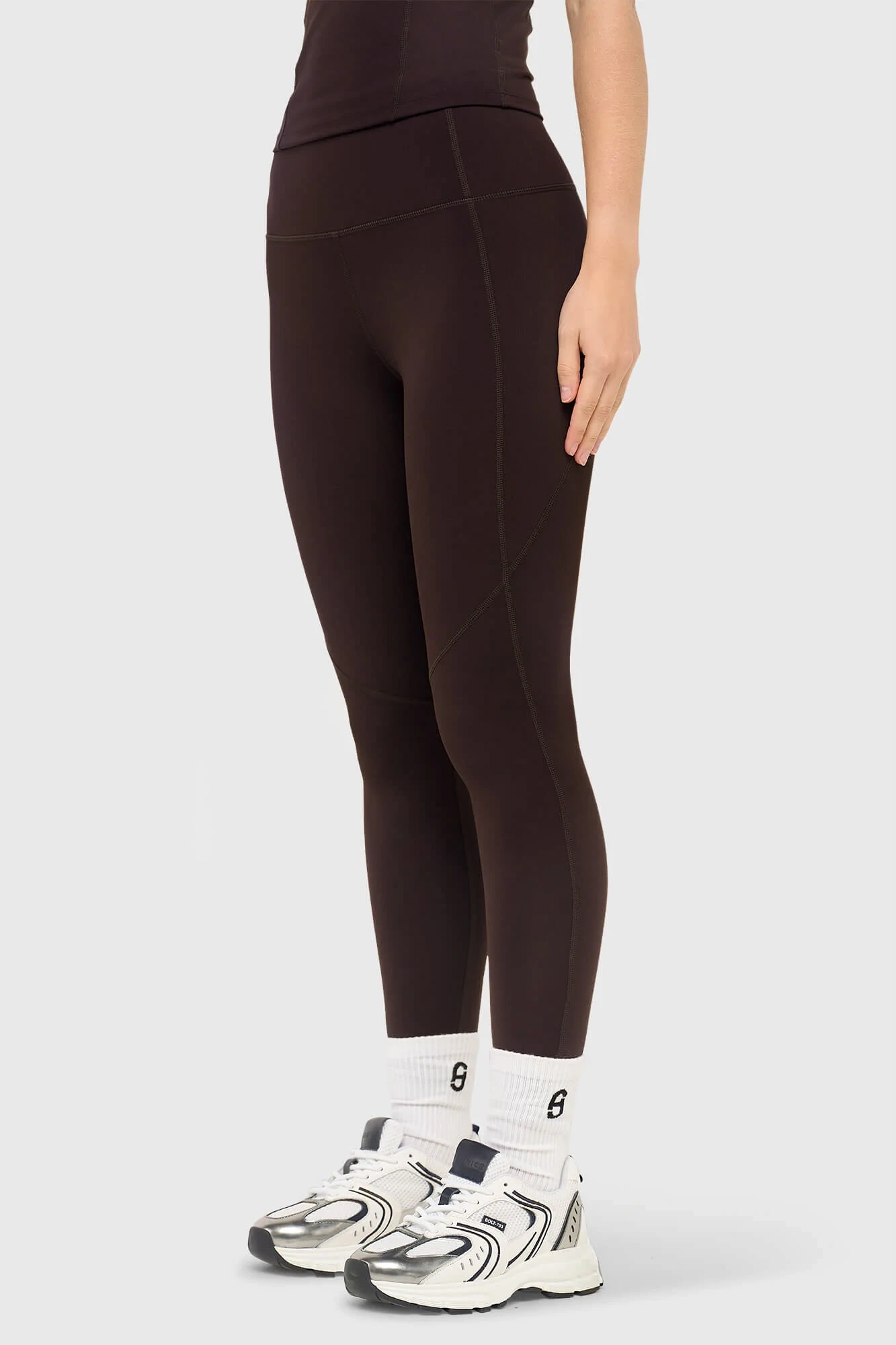 Legging Dames Sport Active Wear Ye Donker Bruin