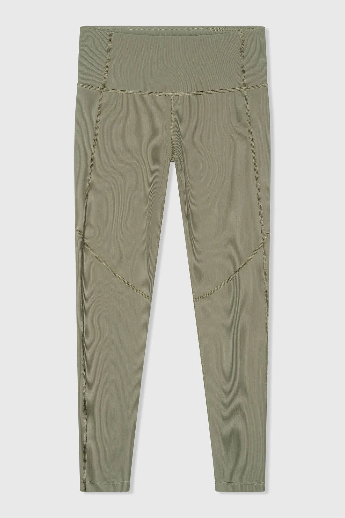 Leggings für Damen, Sportbekleidung, Active Wear, Ye, grün, gerippt