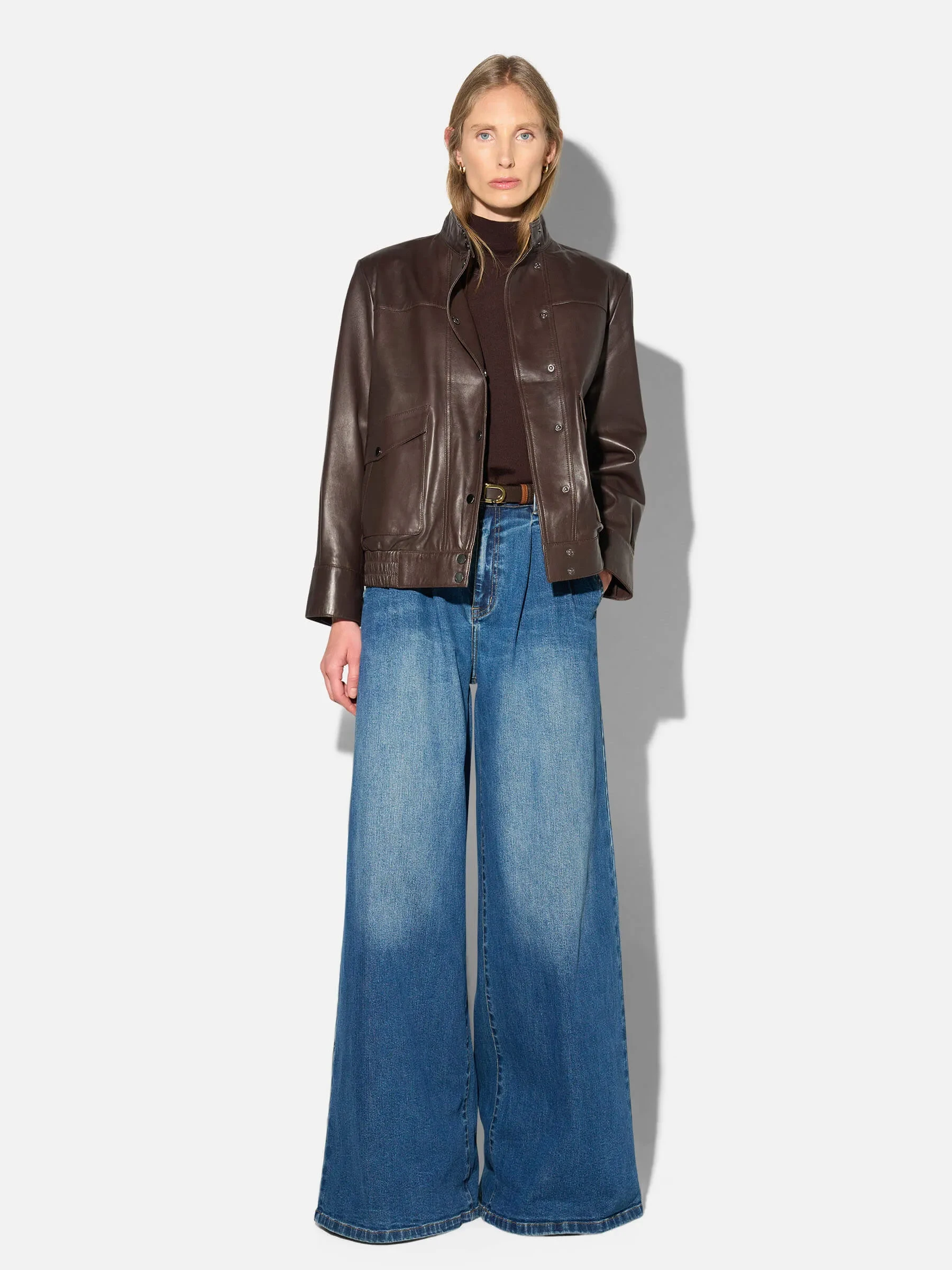Leren Dames Jack Vintage Lebron Bruin