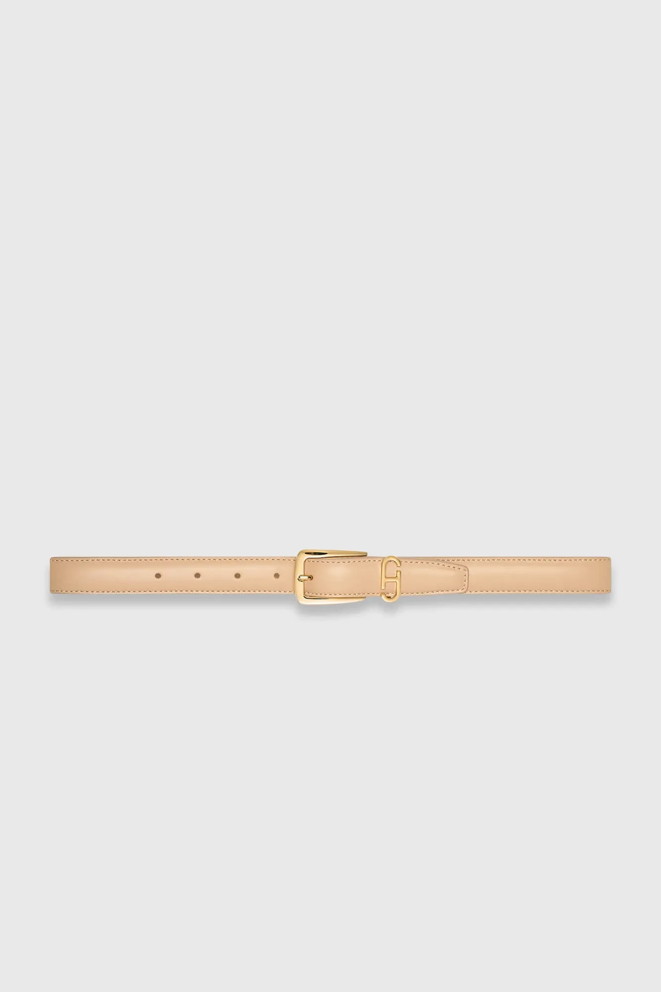 Leder-Gürtel für Damen, Colby, beige