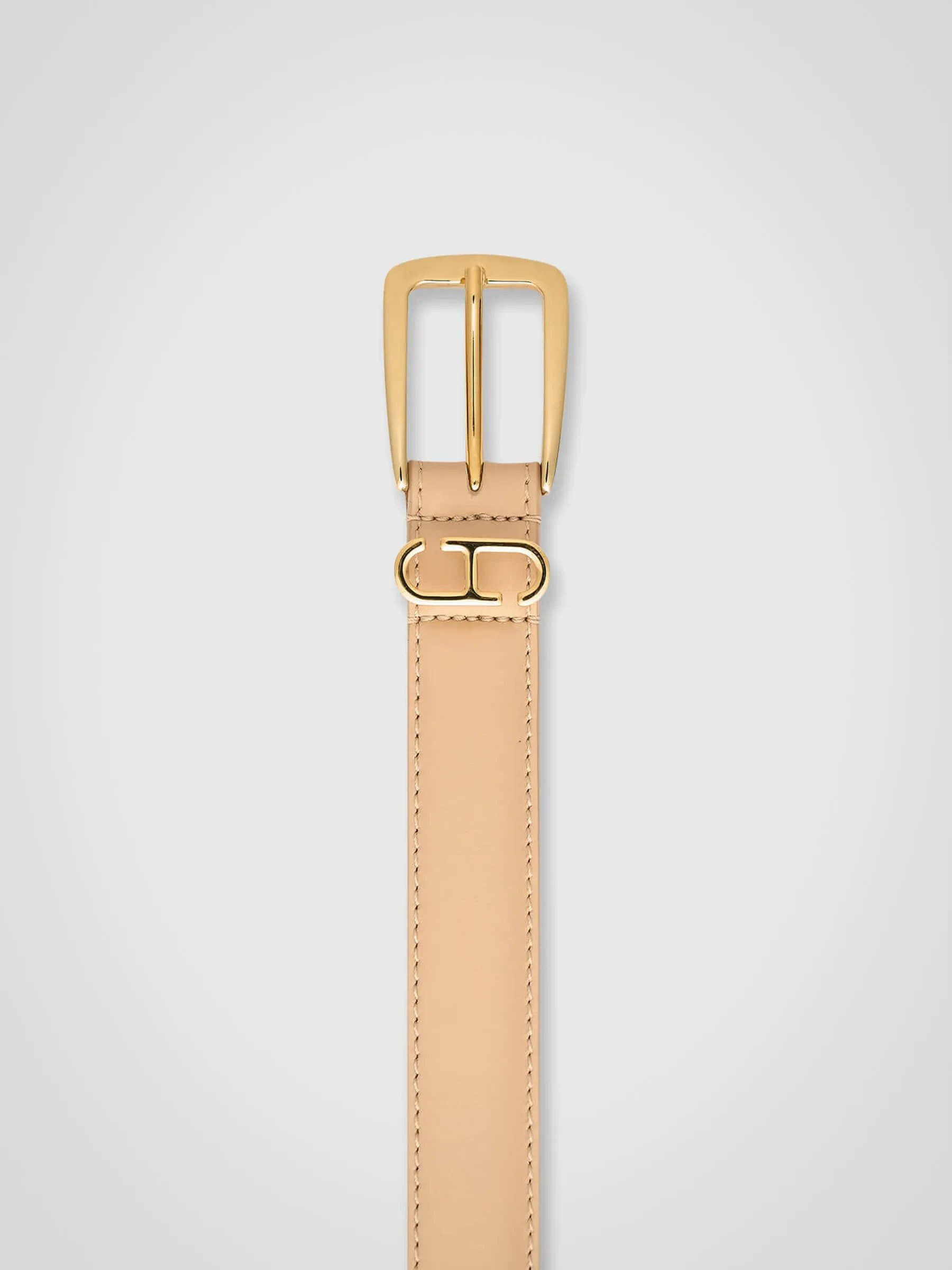 Leder-Gürtel für Damen, Colby, beige
