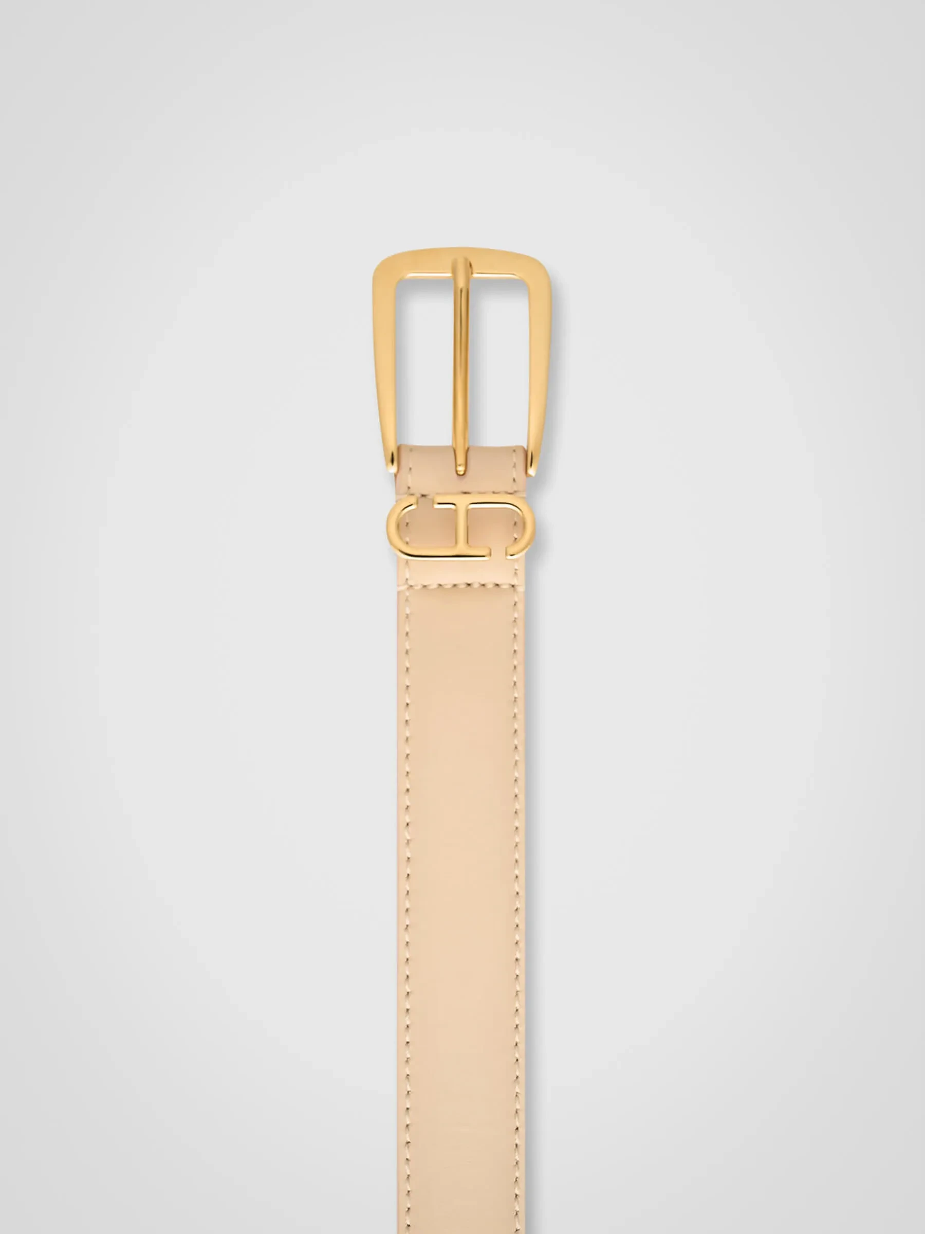 Leder-Gürtel für Damen Colby Creme