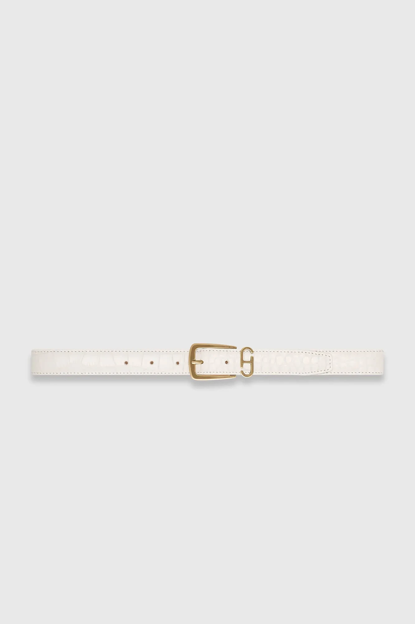Leder-Gürtel für Damen Colby Off White