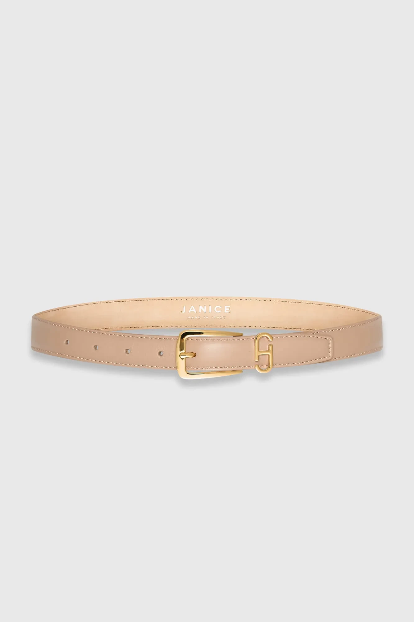 Leder-Gürtel für Damen Colby Taupe