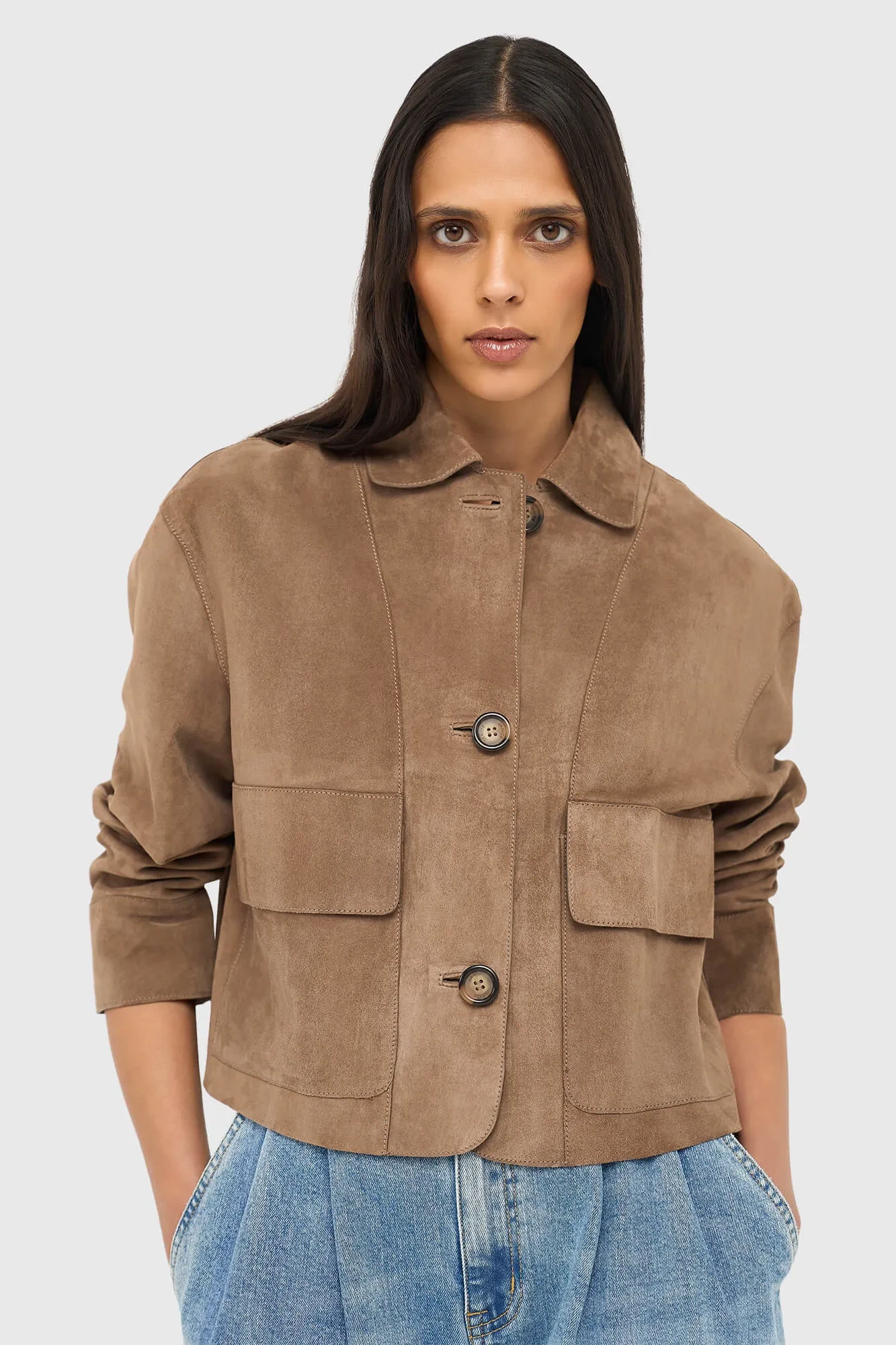 Women's Leather Jacket, William Brown Suede
