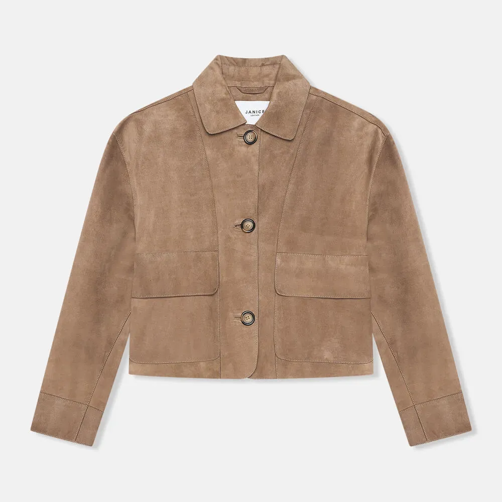 Leren Jas Dames William Bruin Suede