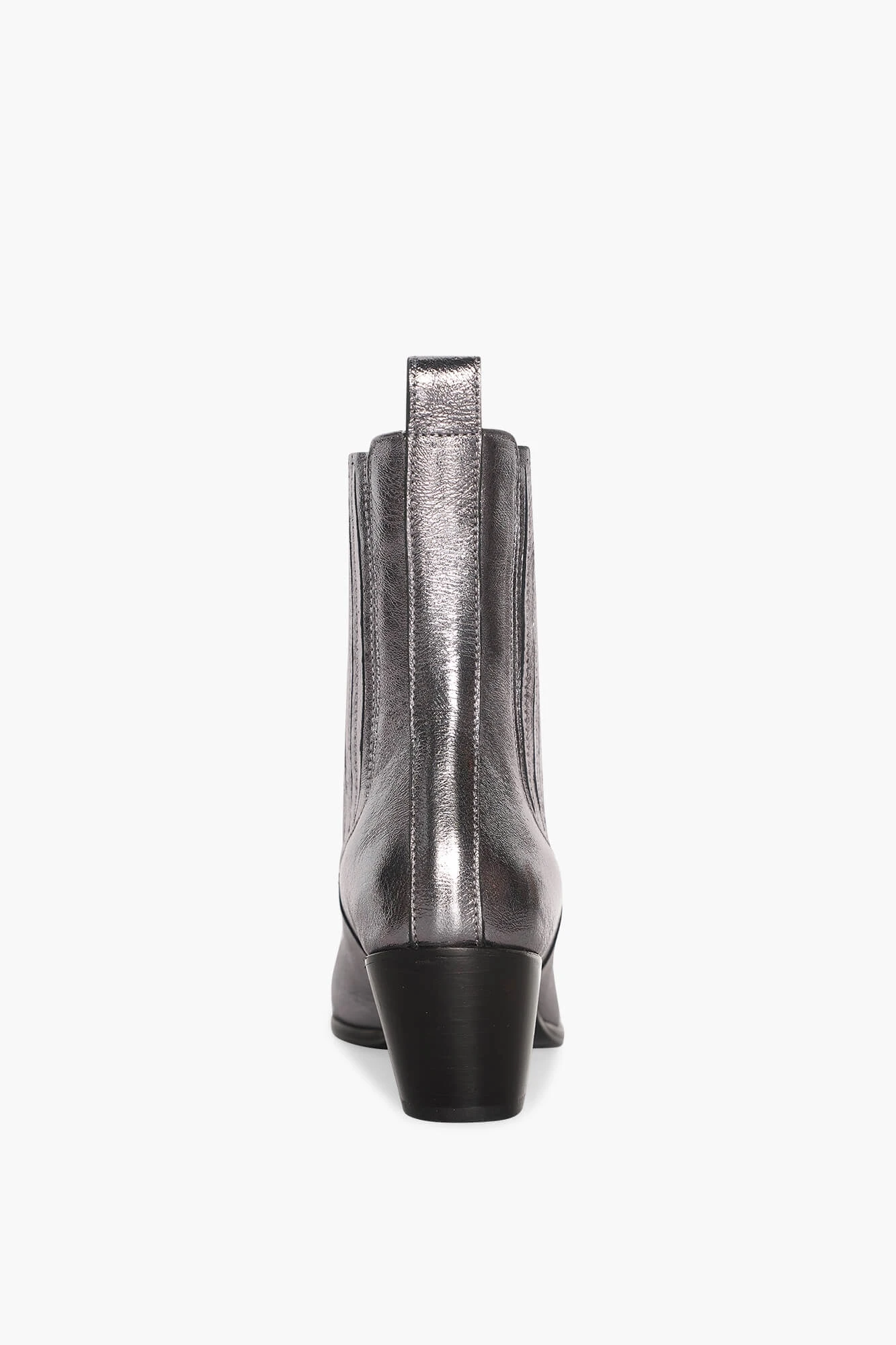 Enkellaars Western Dames Leer Colt Zilver Metallic
