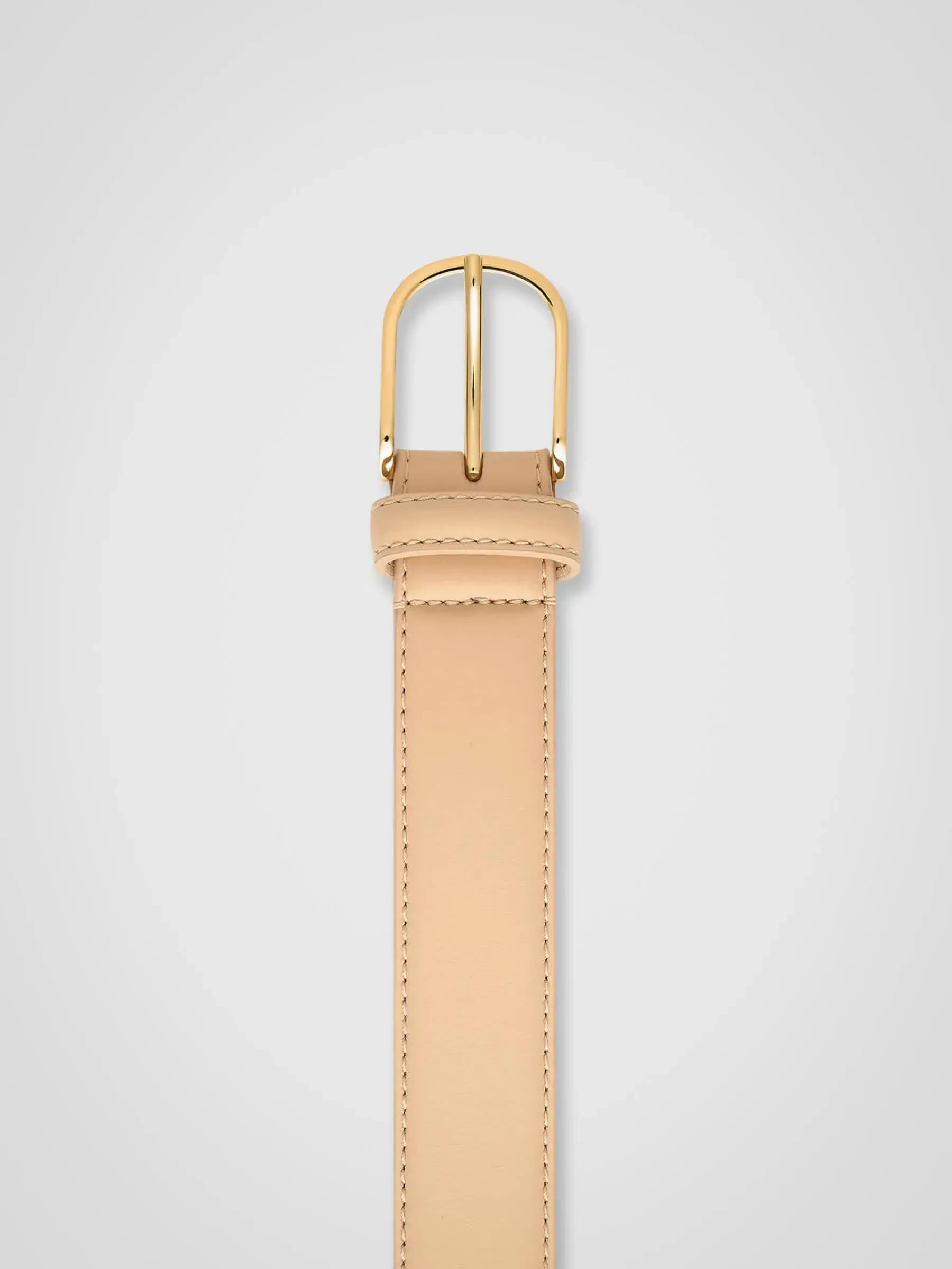 Women's Leather Belt Chase Beige