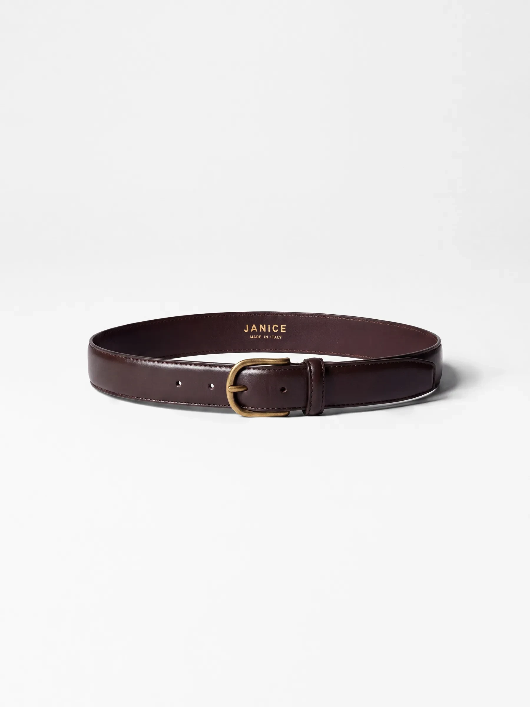 Leren Riem Dames Chase Brass Bruin