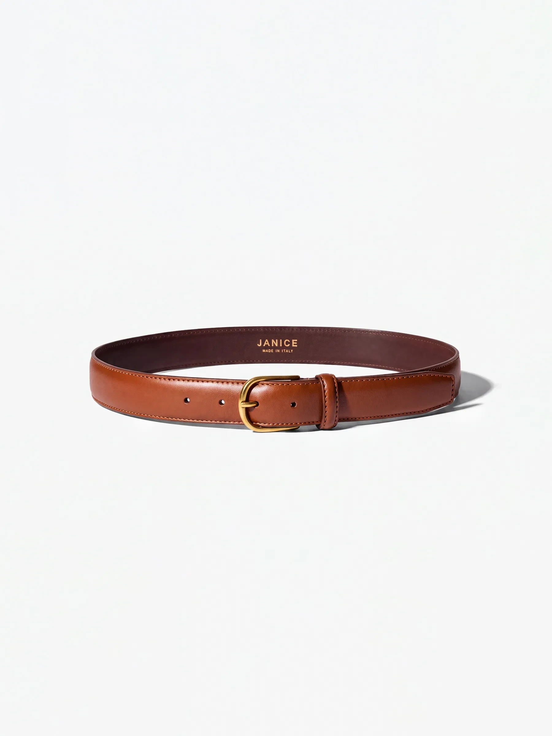 Leren Riem Dames Chase Brass Tabacco